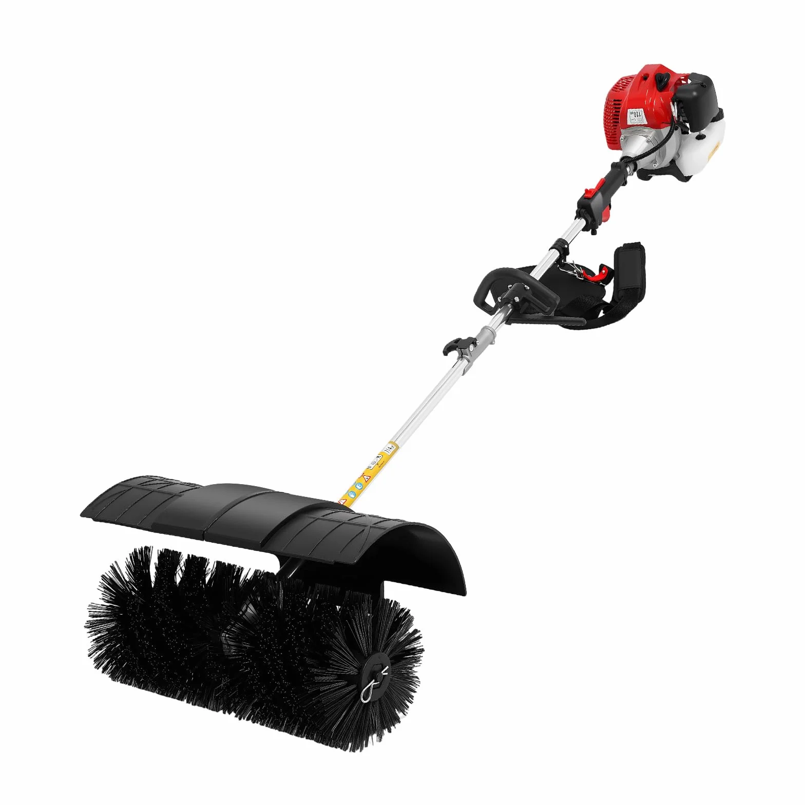 Zamiatarka spalinowa 2,3 HP, 2-suwowa, 52 cc, ręczna zamiatarka do śniegu, do czyszczenia trawnika, zamiatania liści, sztucznej trawy, żwiru
