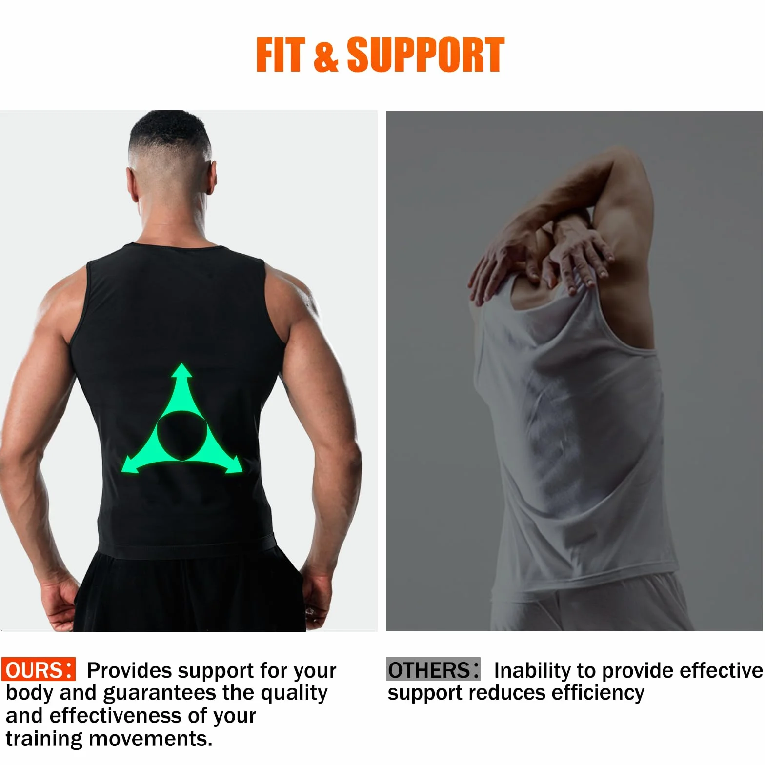 Męska kamizelka treningowa trener talii sauna garnitur koszula dla mężczyzn zatrzymywanie ciepła kompresja siłownia tank top męski wyszczuplający odchudzanie modelujący sylwetkę