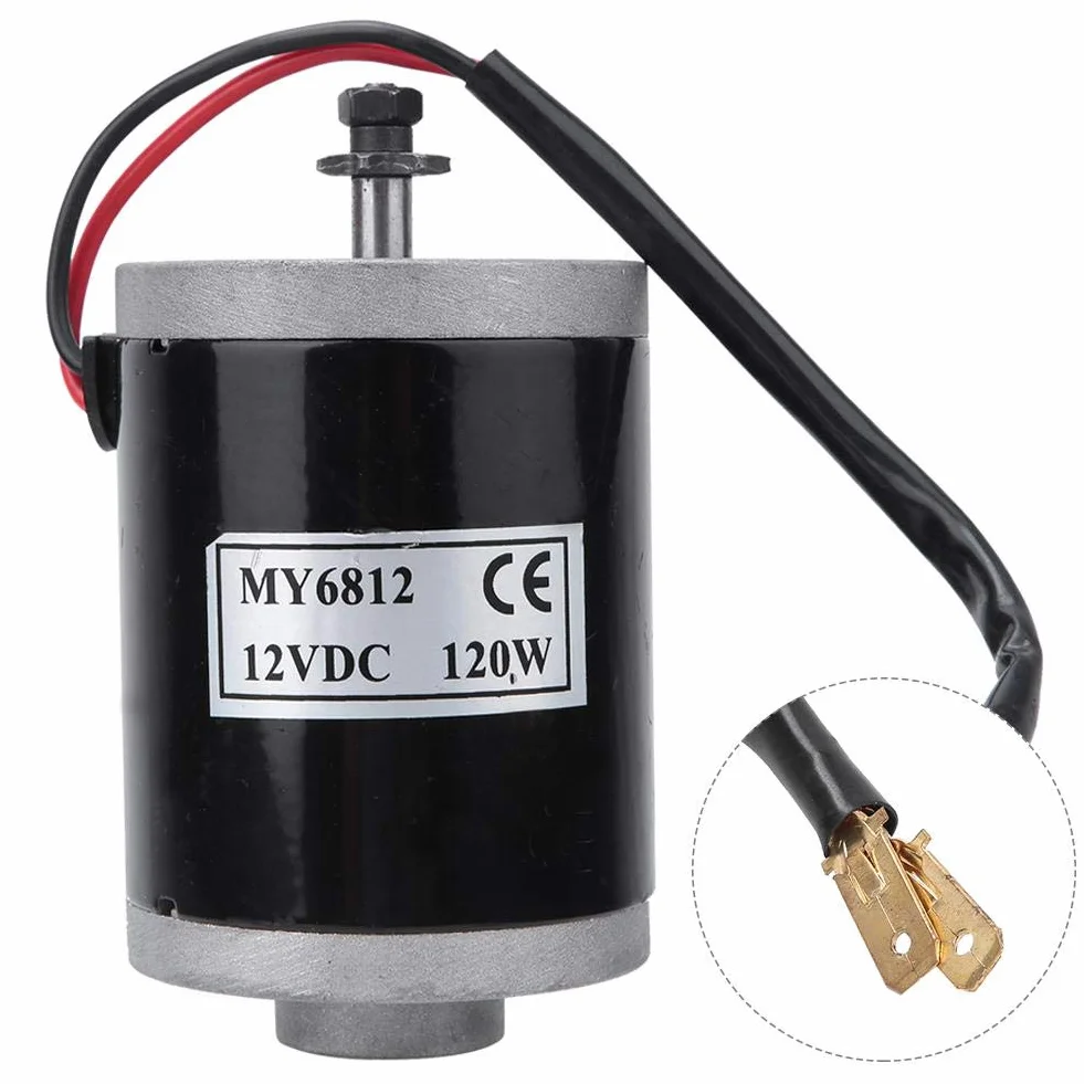 My6812 silnik elektryczny szczotkowany 12 V 120 W mały duża prędkość akcesorium do skutera E roweru