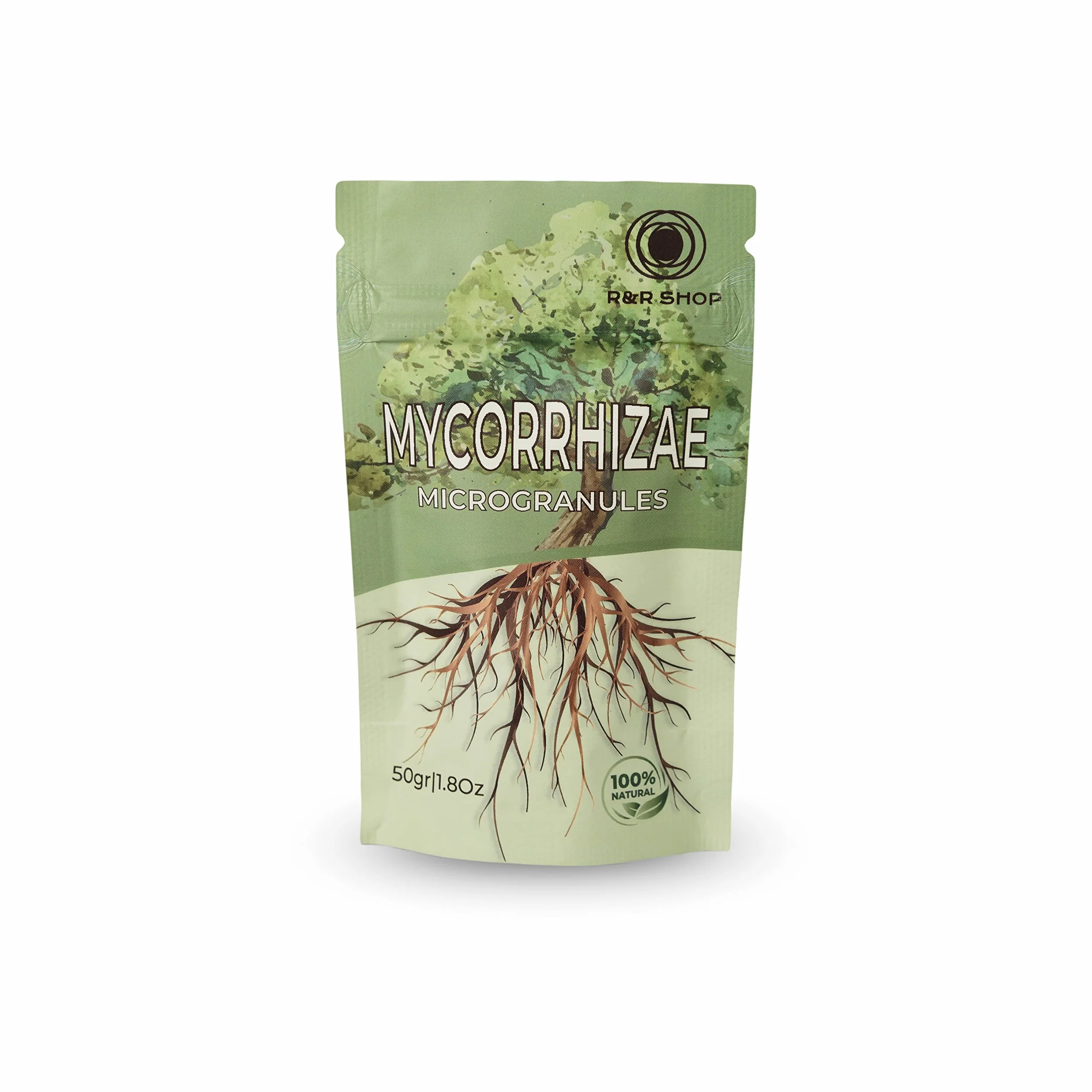 R&R SHOP – Naturalna mikoryza, pobudza i wzmacnia wzrost roślin i korzeni – 50GR dozwolone w rolnictwie ekologicznym