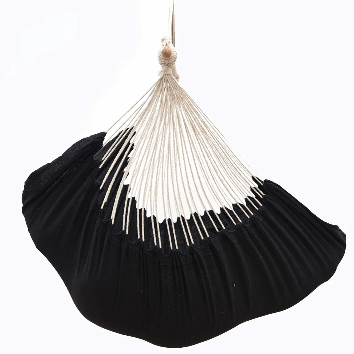 AMANKA Fotel wisz?cy XXL z komor? boczn? i poduszk? – 220 x 120 cm, hamak zewn?trzny do 150 kg