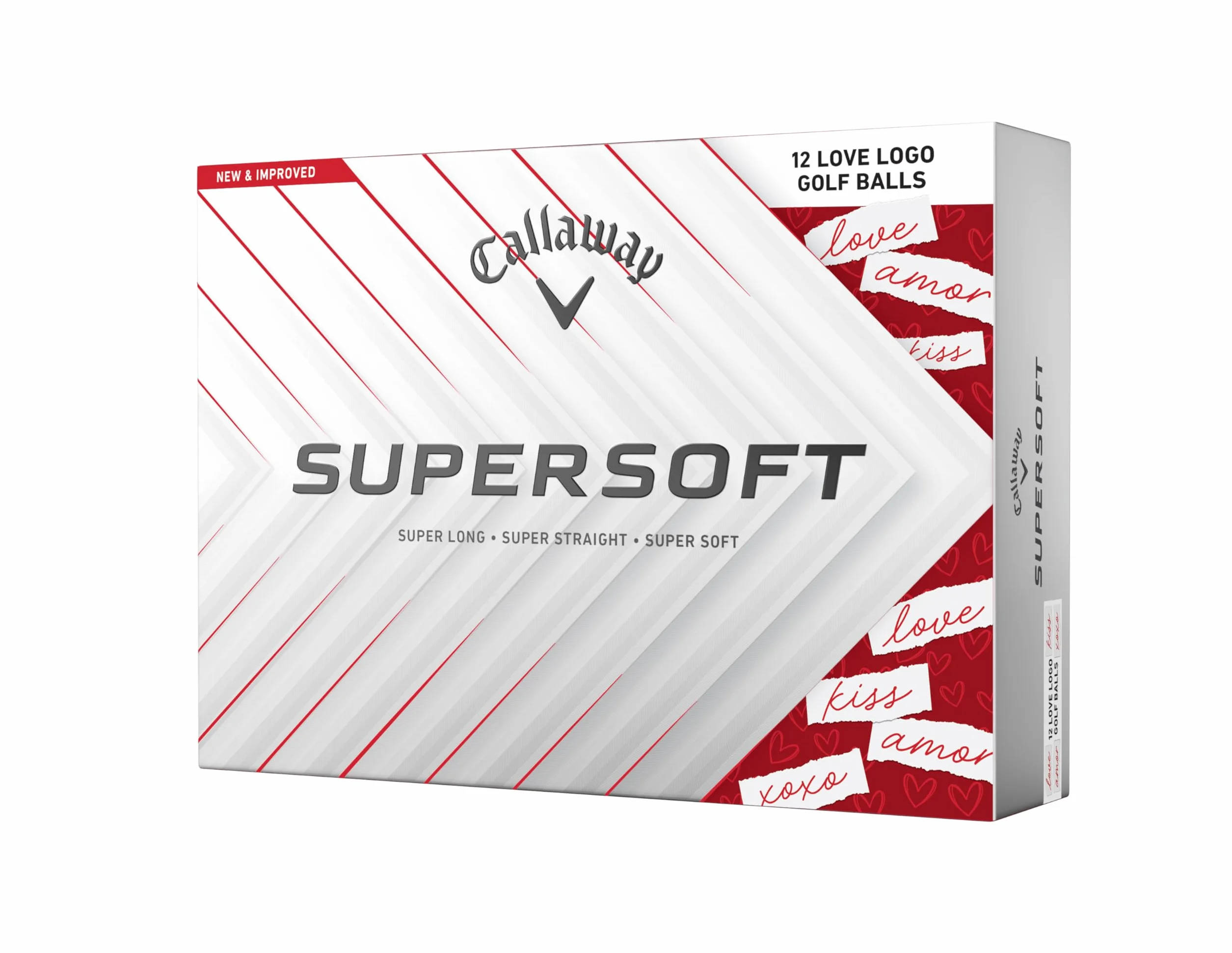 Callaway Golf Supersoft piłka golfowa 2025 Love Heart Walentynki