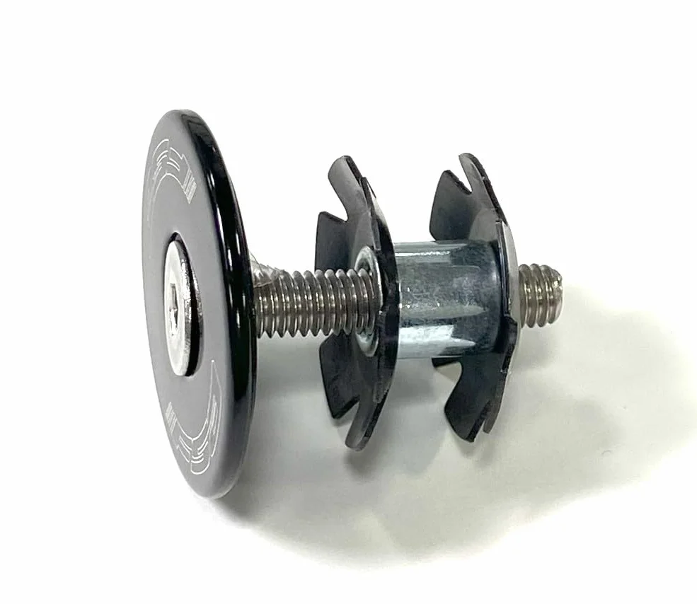 FSA Unisex Star Nut Assembly 1.1/8 Headset Compressor, czarny, 1,1/8-calowy