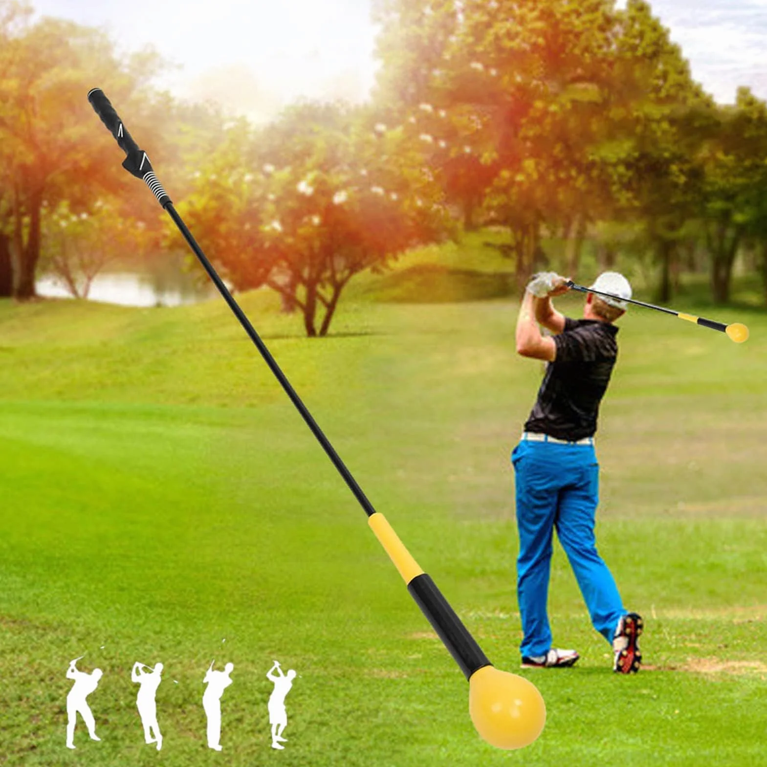 Cocoarm Golf Swing Trainer, pomoc w treningu golfowym, pomoc w treningu golfowym, trening siłowy, przyczepność siły i tempa