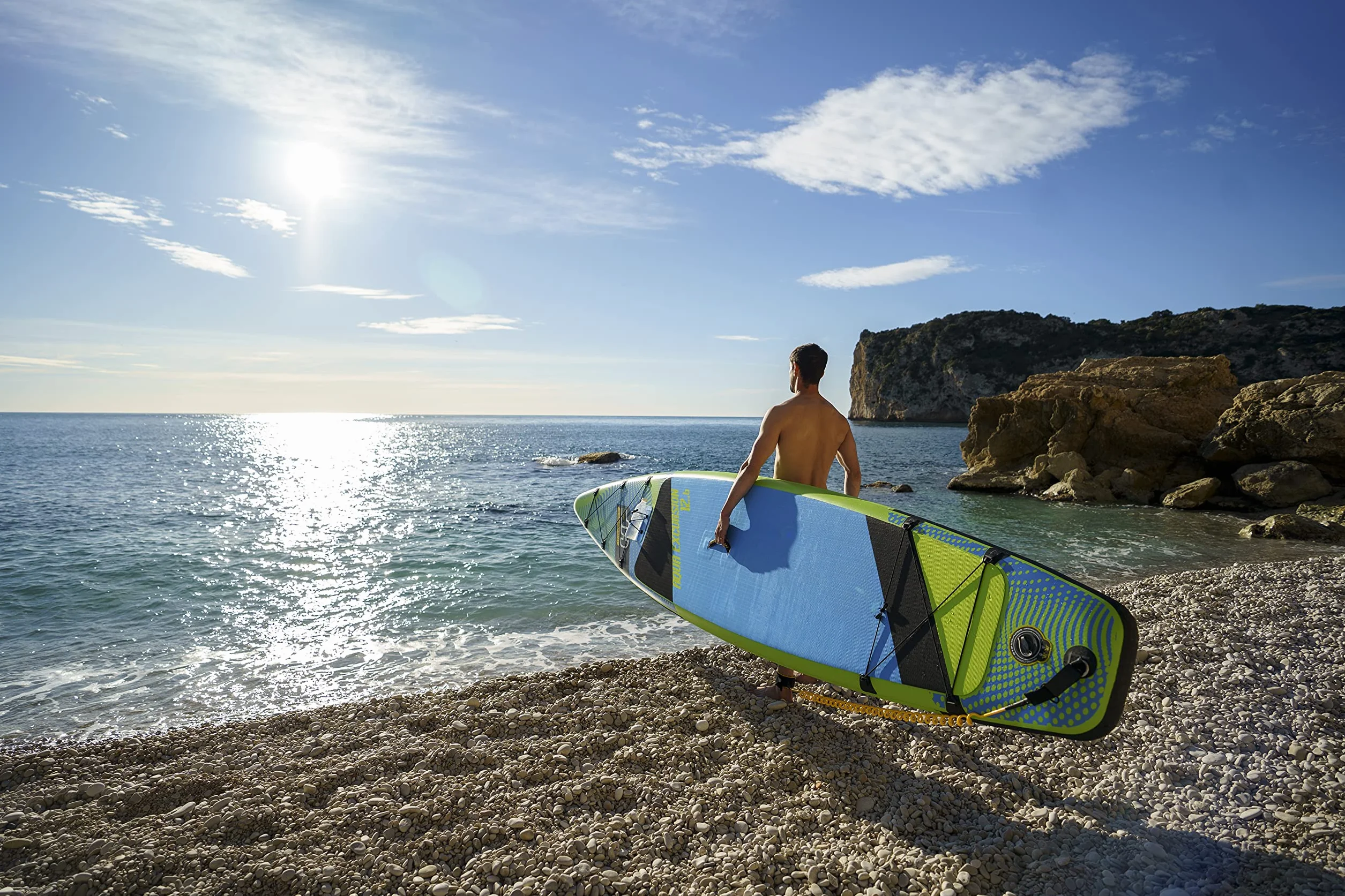 Bestway Hydro-Force Aqua Excursion Tech nadmuchiwany zestaw desek SUP z pompką ręczną, plecakiem