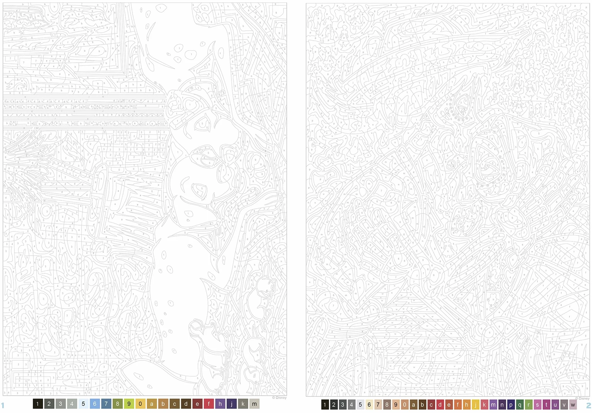 Coloriages mystères Disney - Famille