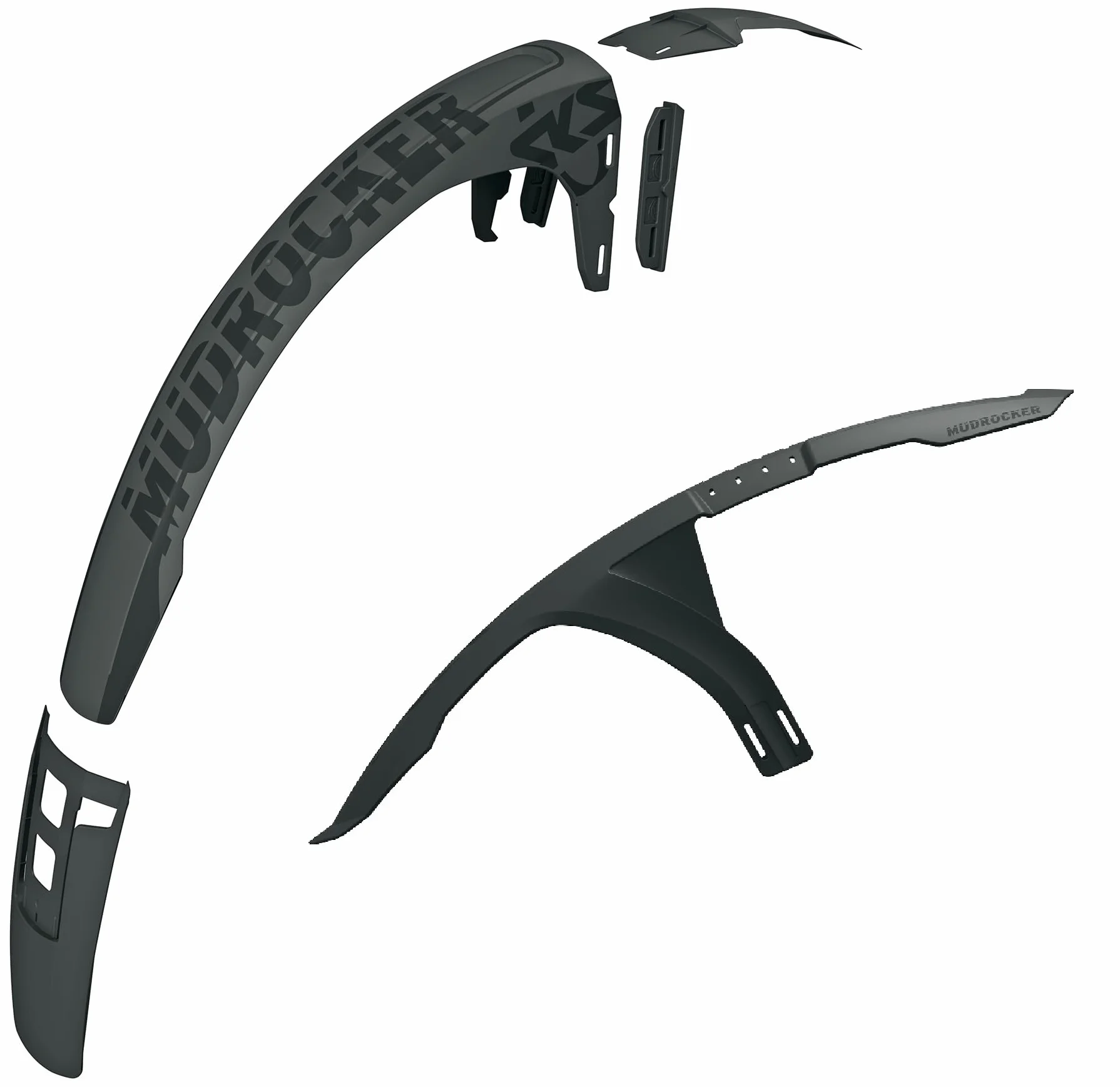 SKS GERMANY MUDROCKER Błotnik do rowerów górskich 27,5"-29" (ochrona przed pryskaniem roweru z tworzywa sztucznego o wysokiej wydajności, łatwe mocowanie, wyprodukowano w Niemczech)