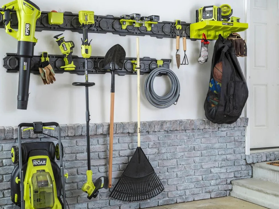 Ryobi - Podwójny hak do zawieszenia narzędzi do majsterkowania i ogrodnictwa - Syteme LINK - RSLW810