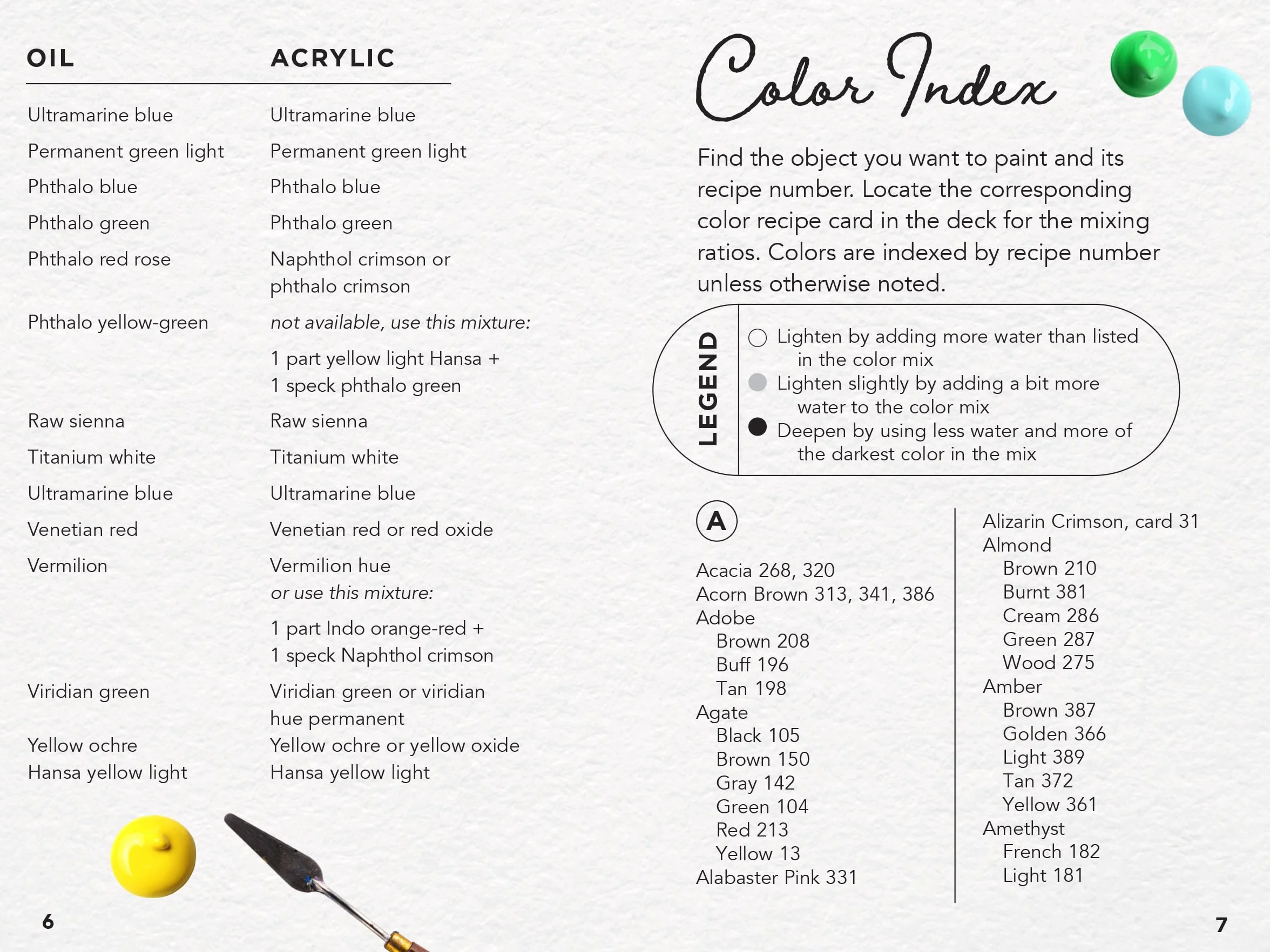 Oil & Acrylic Color Mixing Recipes: Card Deck & Color Mixing Grid: Mix 400+ colors!