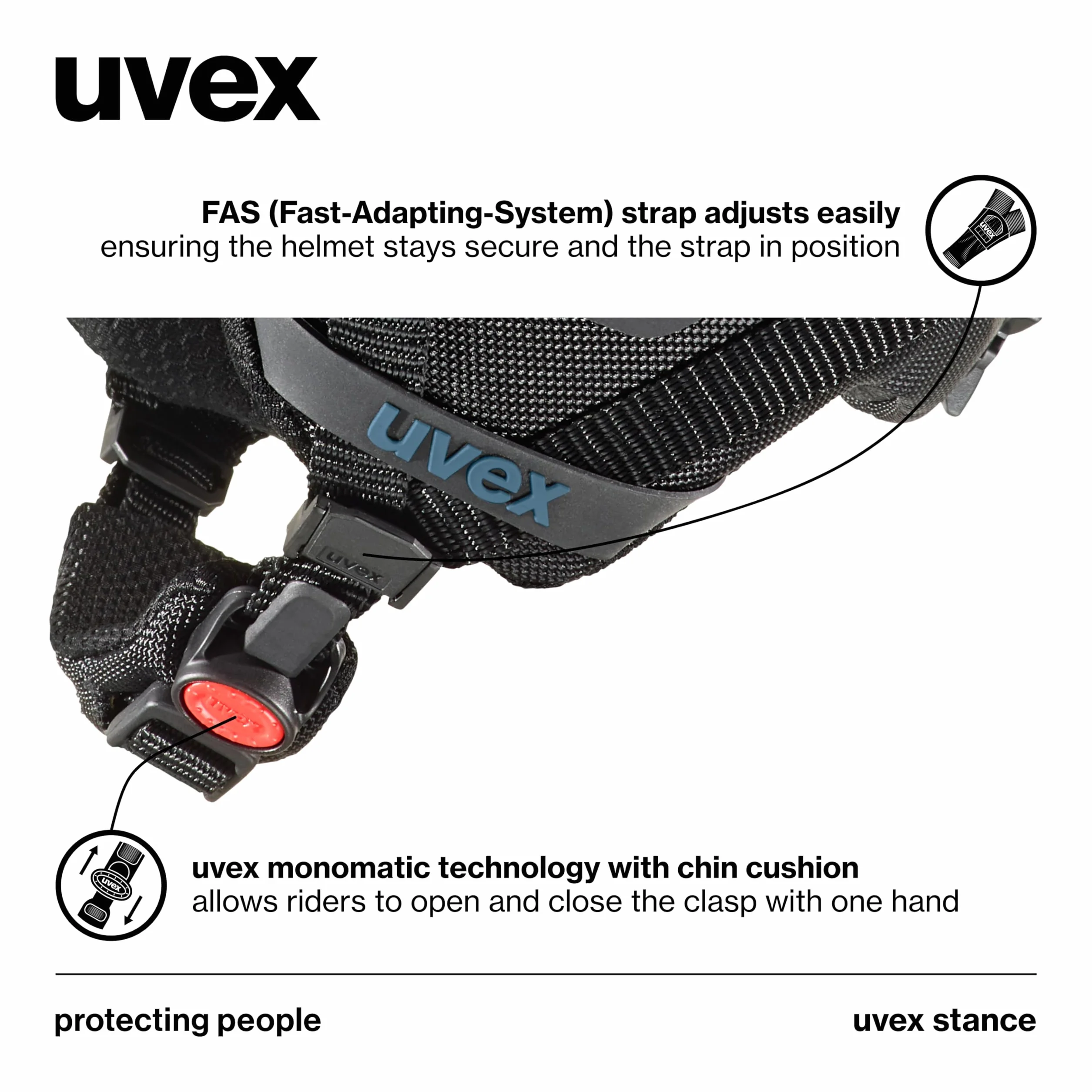 uvex stance, Kask narciarski unisex-dorosły, stone blue matt, 54-58 cm