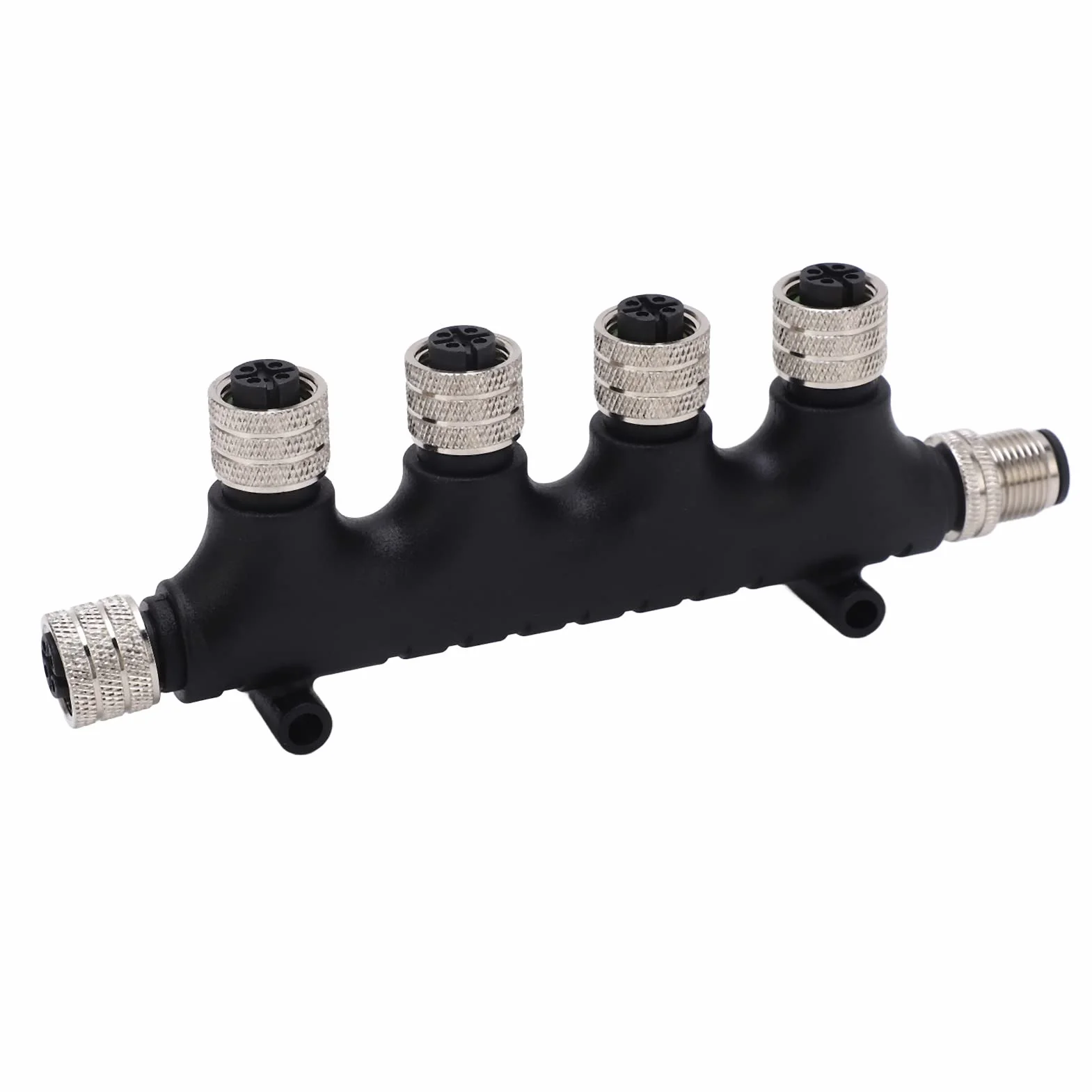 Złącze NMEA 2000 T 5-pinowe Wodoodporne Kable Szkieletowe IP67 4-portowy Wieloportowy Terminator Trójnikowy Morski GPS Akcesoria do Sieci Lowrance Elektronika łodzi