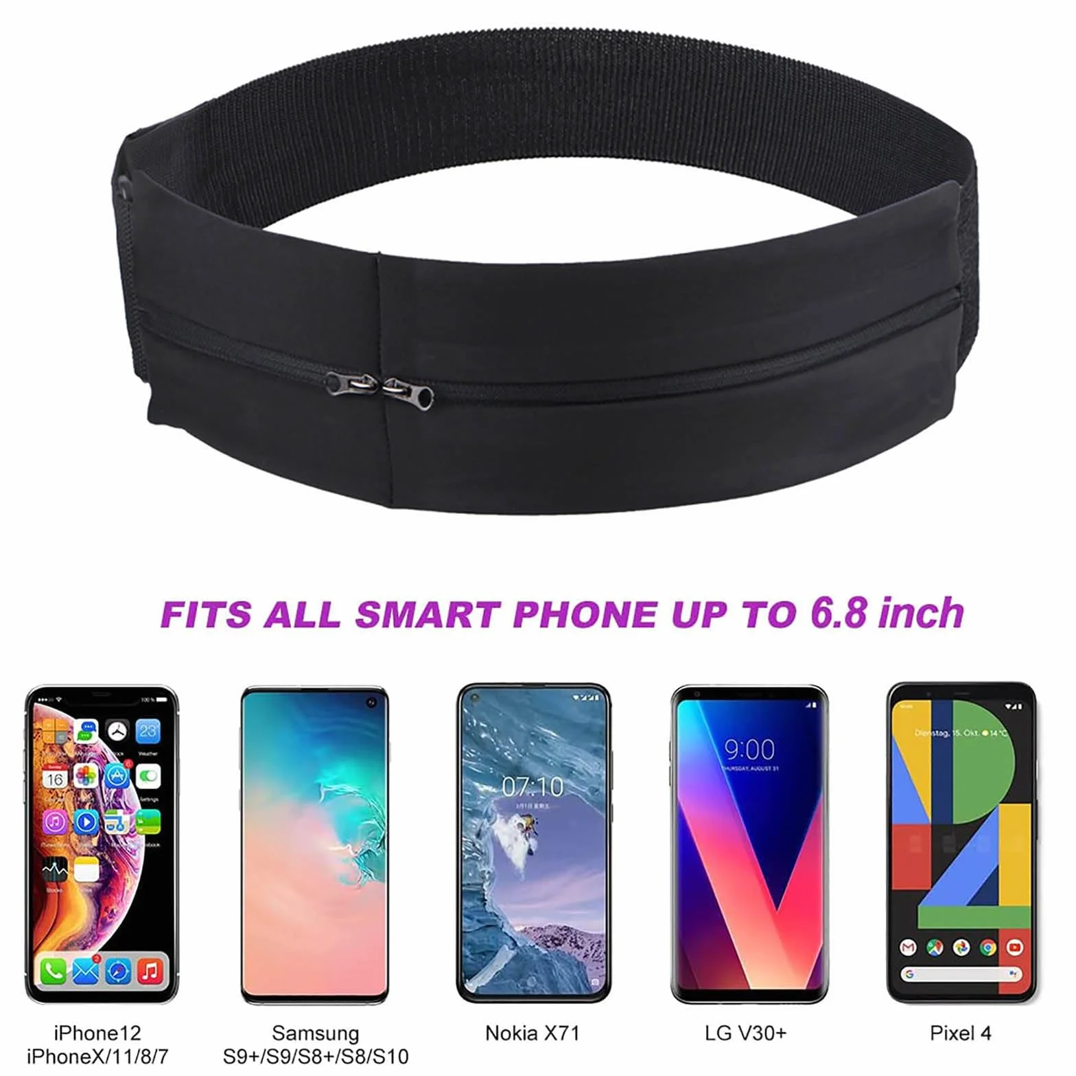 Saszetka do biegania odblaskowa na telefon fitness sport dla mężczyzn i kobiet
