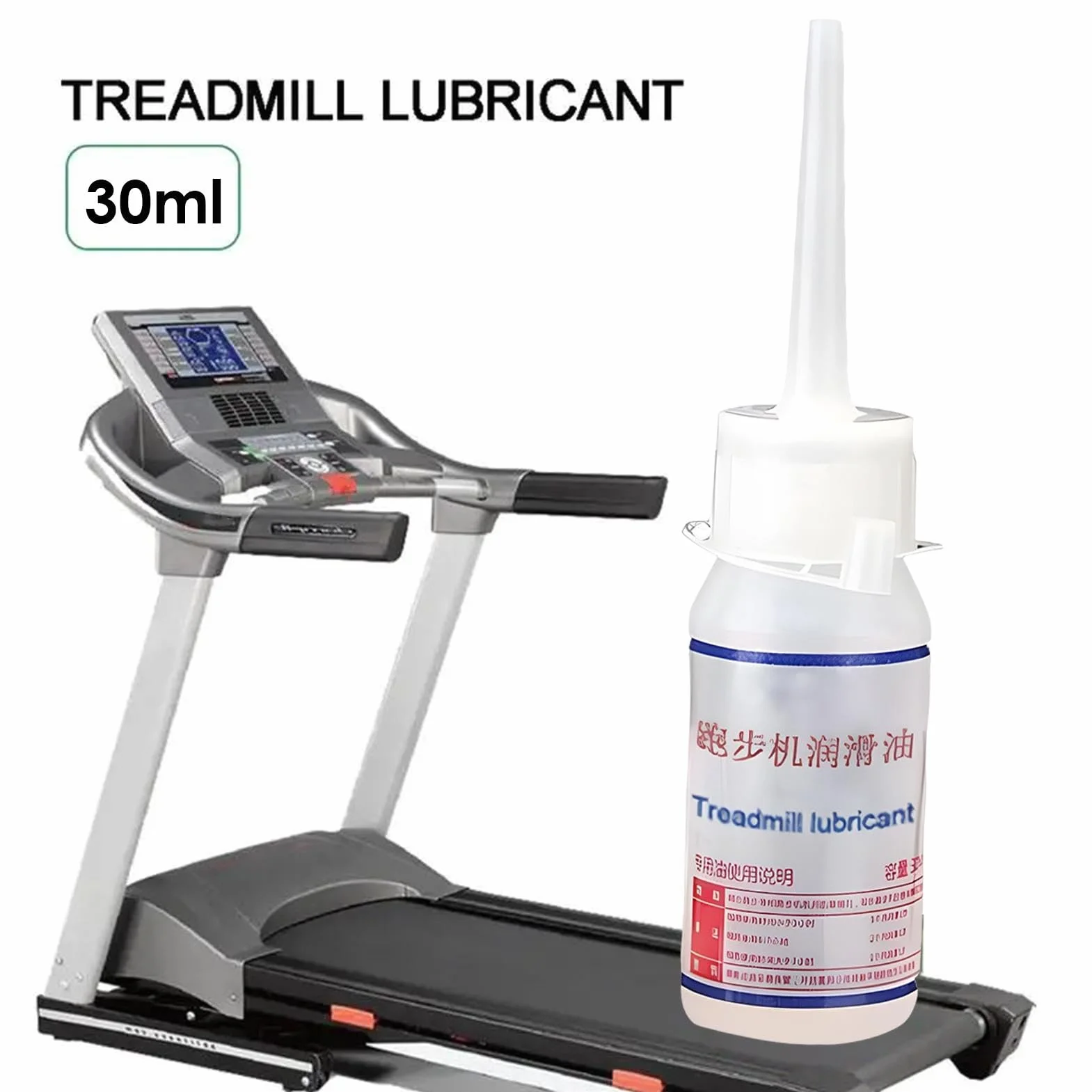 Olej silikonowy do bieżni 30 ml, smar do akcesoriów fitness