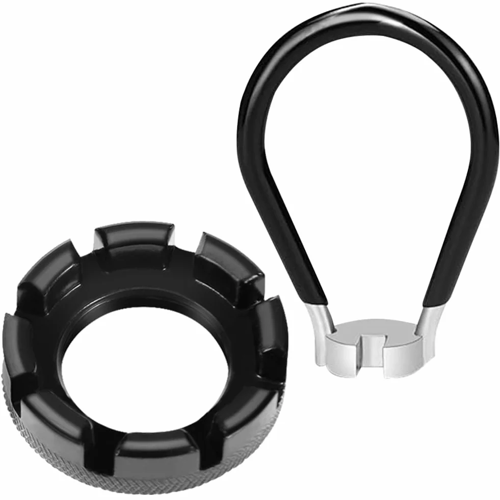 flintronic Narzędzie do szprych rowerowych, Zestaw narzędzi do szprych rowerowych, Klucz do szprych 6 w 1, Klucz do szprych rowerowych, 10-15 kalibr, Narzędzie do konserwacji kół rowerowych do roweru