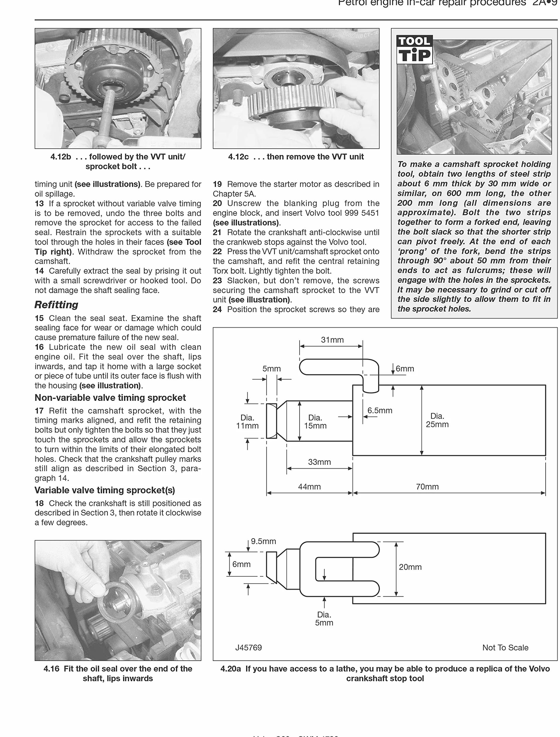 Volvo S60 Petrol & Diesel (00 - 09) Haynes Repair Manual: 00-09