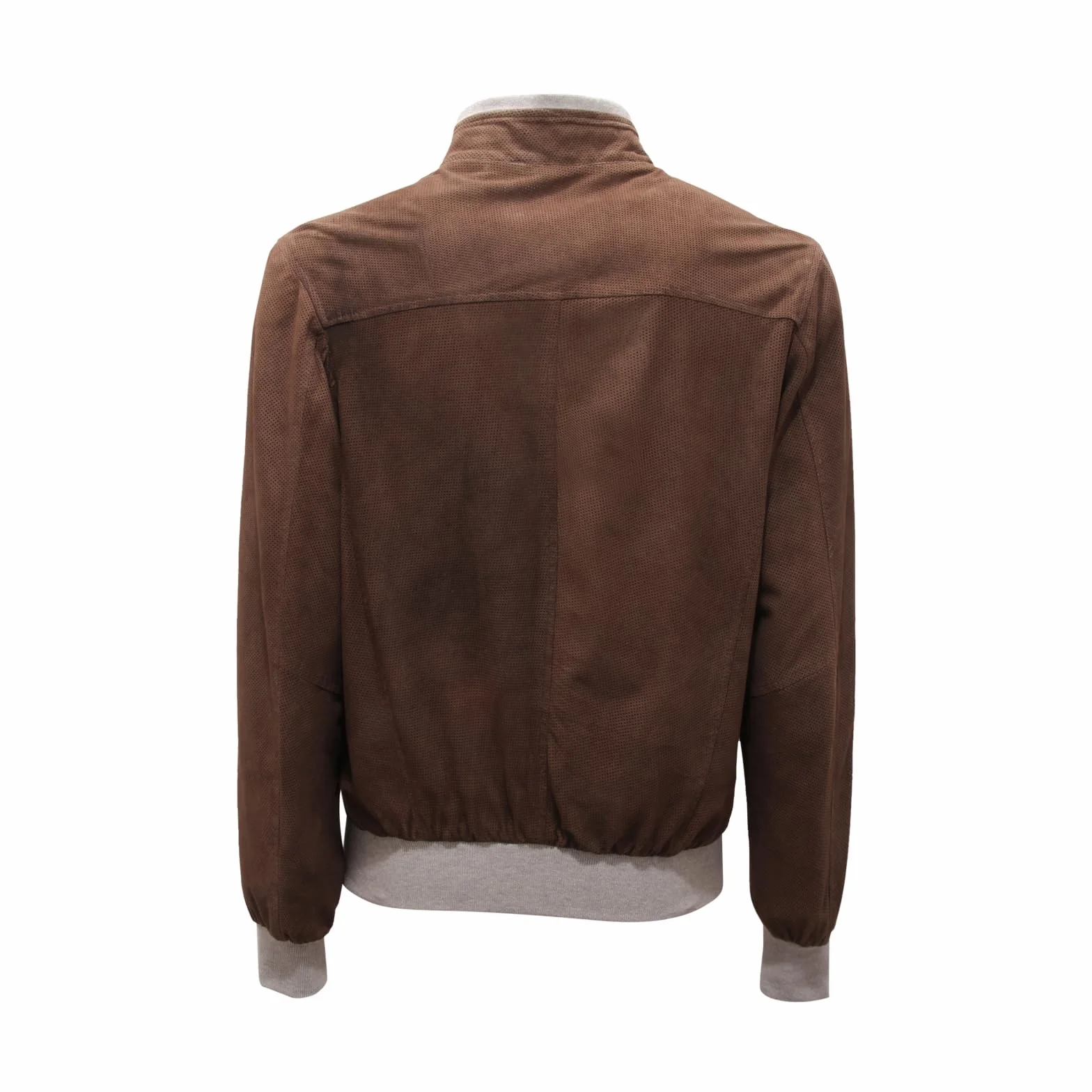 3390AS giubbotto uomo BARBA NAPOLI man perforated suede jacket