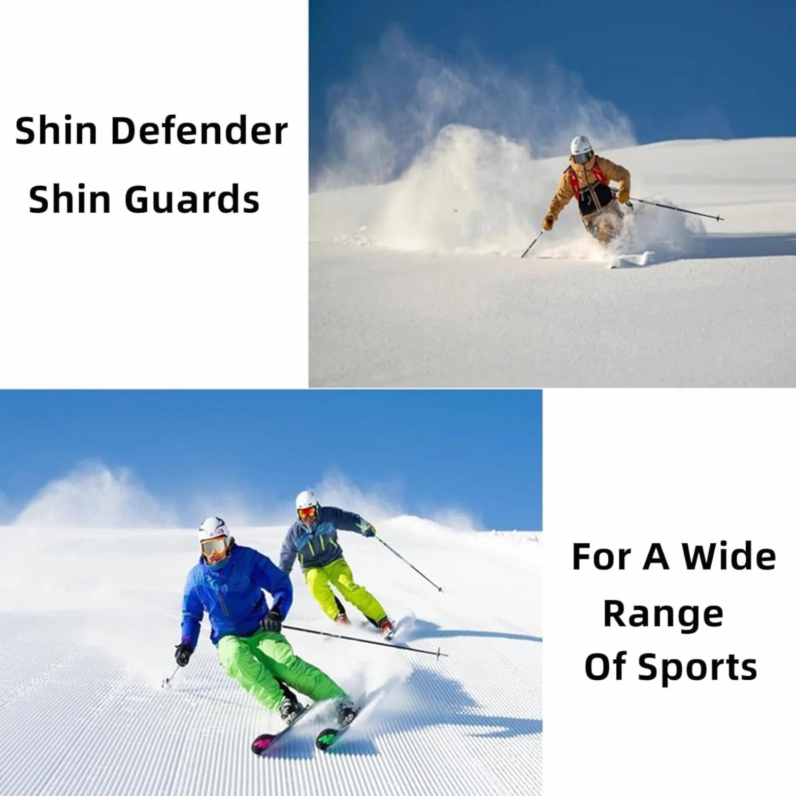 Shin Defender Shin Guards Shinbang Protector 2.0 Ski Kids Leg Pads Sports