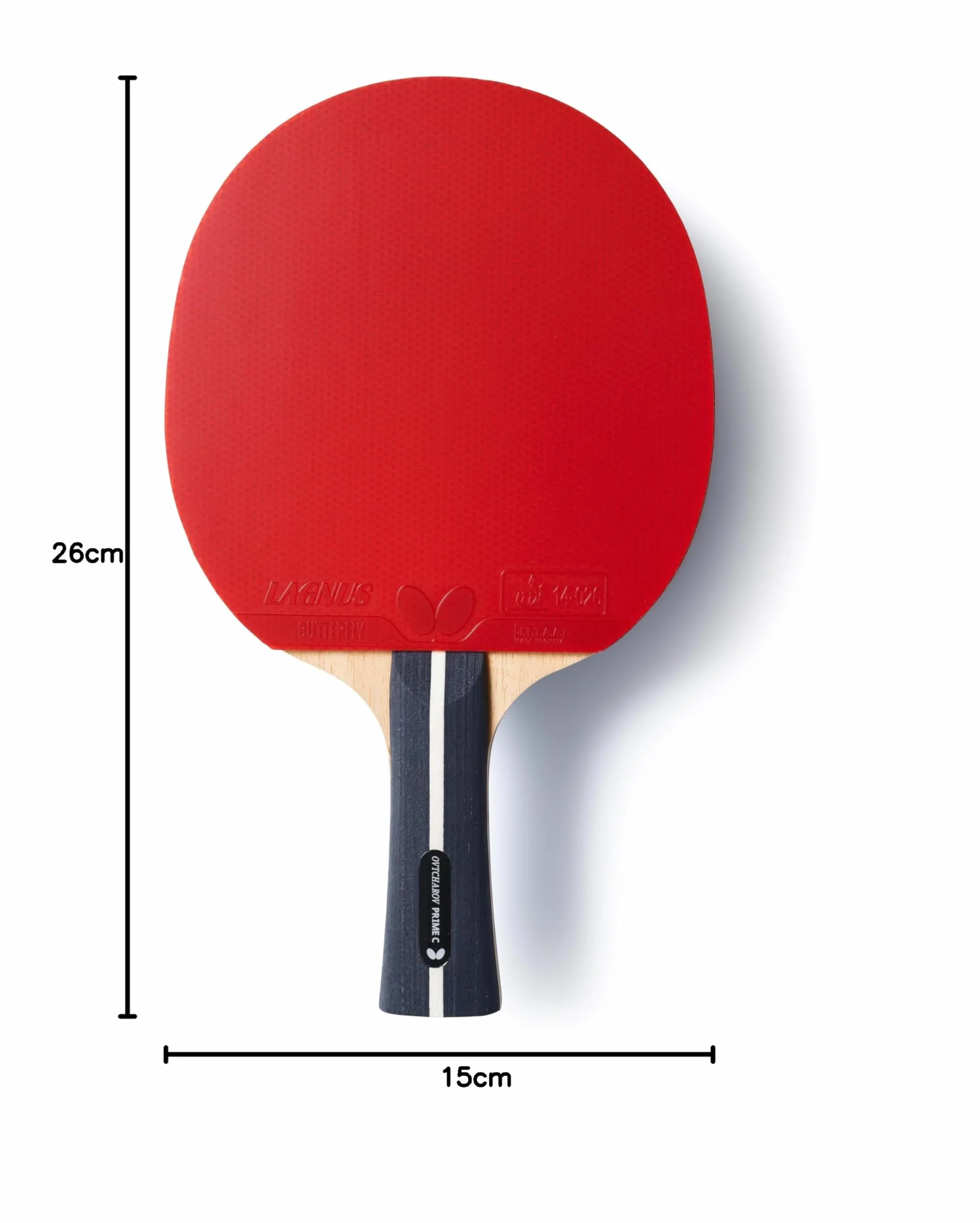 Butterfly Rakieta do tenisa stołowego: seria Ovtcharov | profesjonalna rakieta do tenisa stołowego dla ambitnych graczy tenisa stołowego | dopuszczenie ITTF na zawody | bardzo przyczepne/klejące