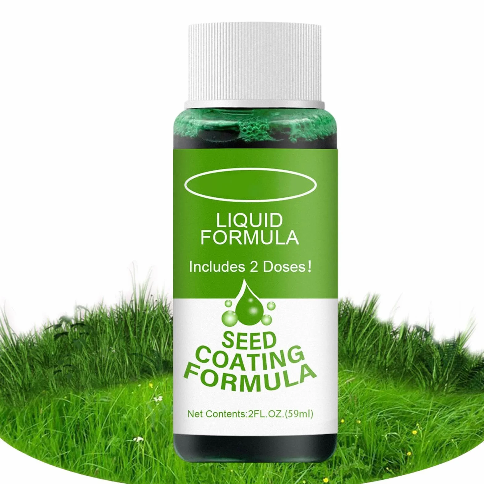 Spray do trawy zielonej | 59 ml natychmiastowy spray do trawy | farba ogrodowa | płynny spray do trawy i trawy – do trawników i trawników, roztwór odżywczy zielonej trawy, przyjazny dla zwierząt