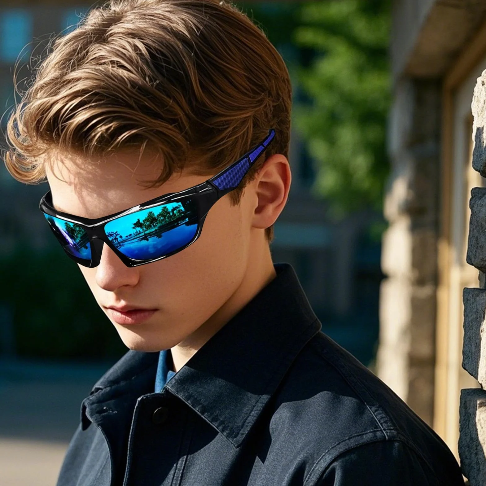 Polaryzacyjne okulary przeciwsłoneczne męskie, retro sportowe polaryzacyjne okulary przeciwsłoneczne, okulary przeciwsłoneczne unisex, ultralekkie odcienie, ochrona prostokątna, sport do jazdy na