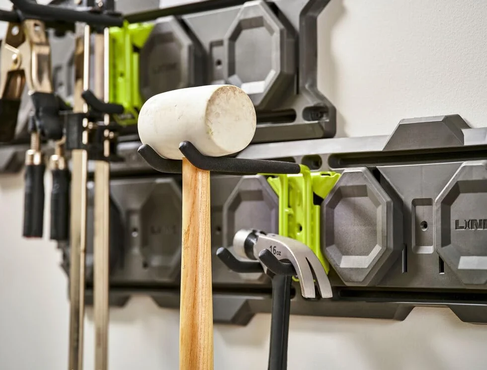 Ryobi - Podwójny hak do zawieszenia narzędzi do majsterkowania i ogrodnictwa - Syteme LINK - RSLW810