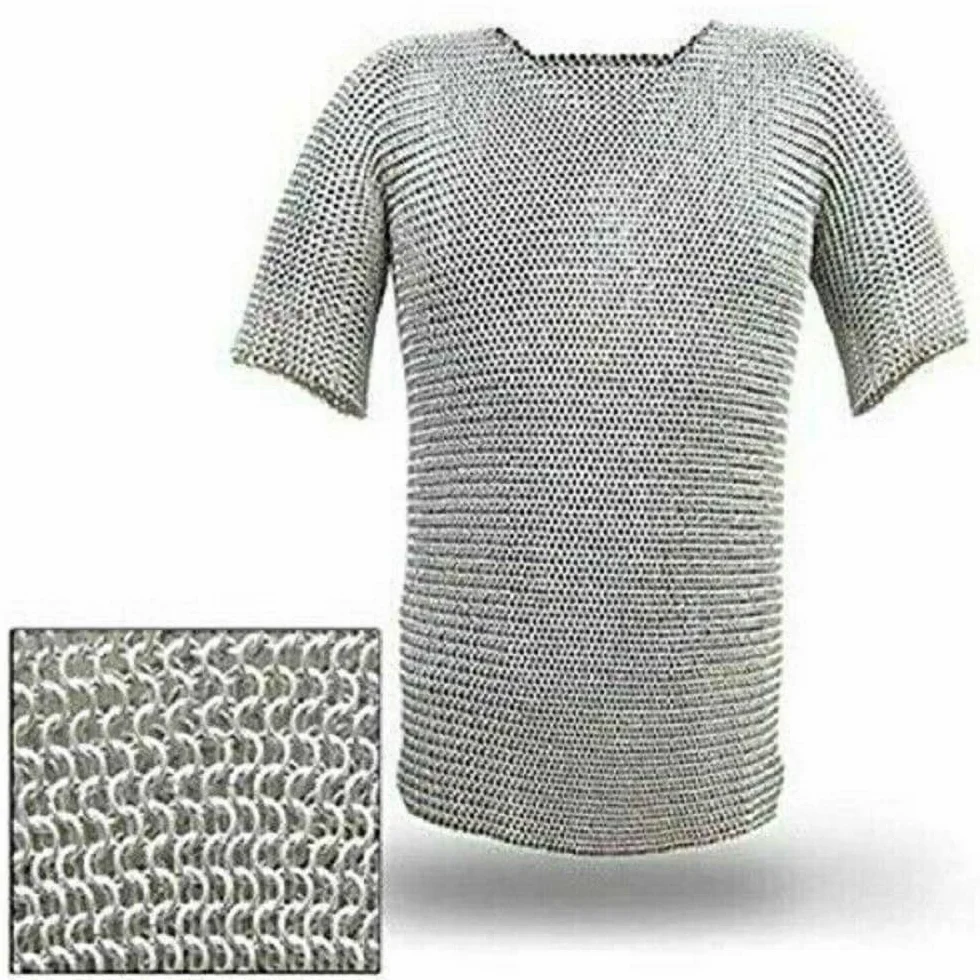 Aluminiowa koszula kolczuga rekonstrukcja LARP