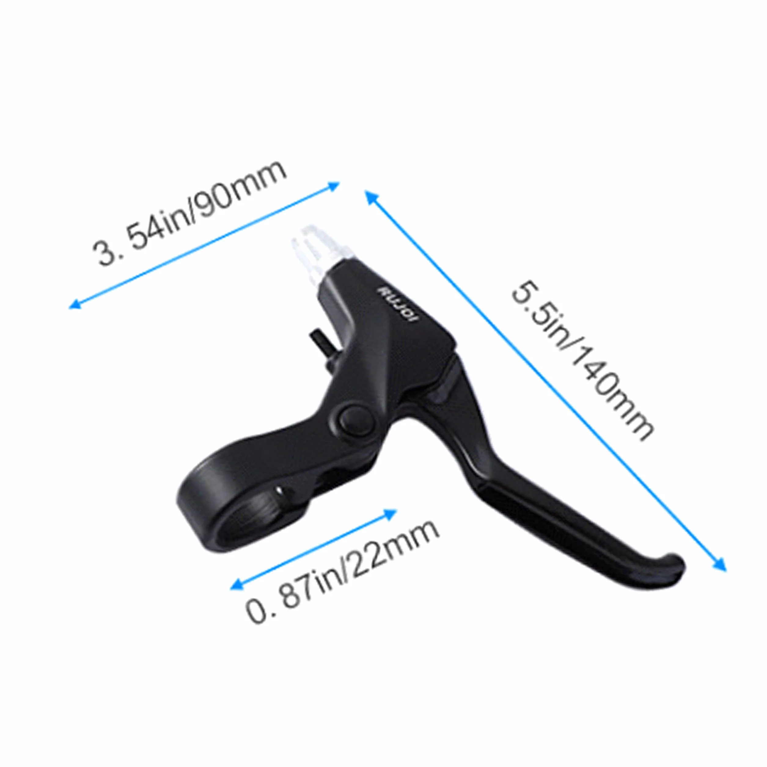 Zestaw dźwigni hamulca rowerowego, 1 para uchwytów hamulca rowerowego ze stopu aluminium z 2 zestawami przewodów hamulcowych i obudową do roweru górskiego, MTB, roweru szosowego, roweru