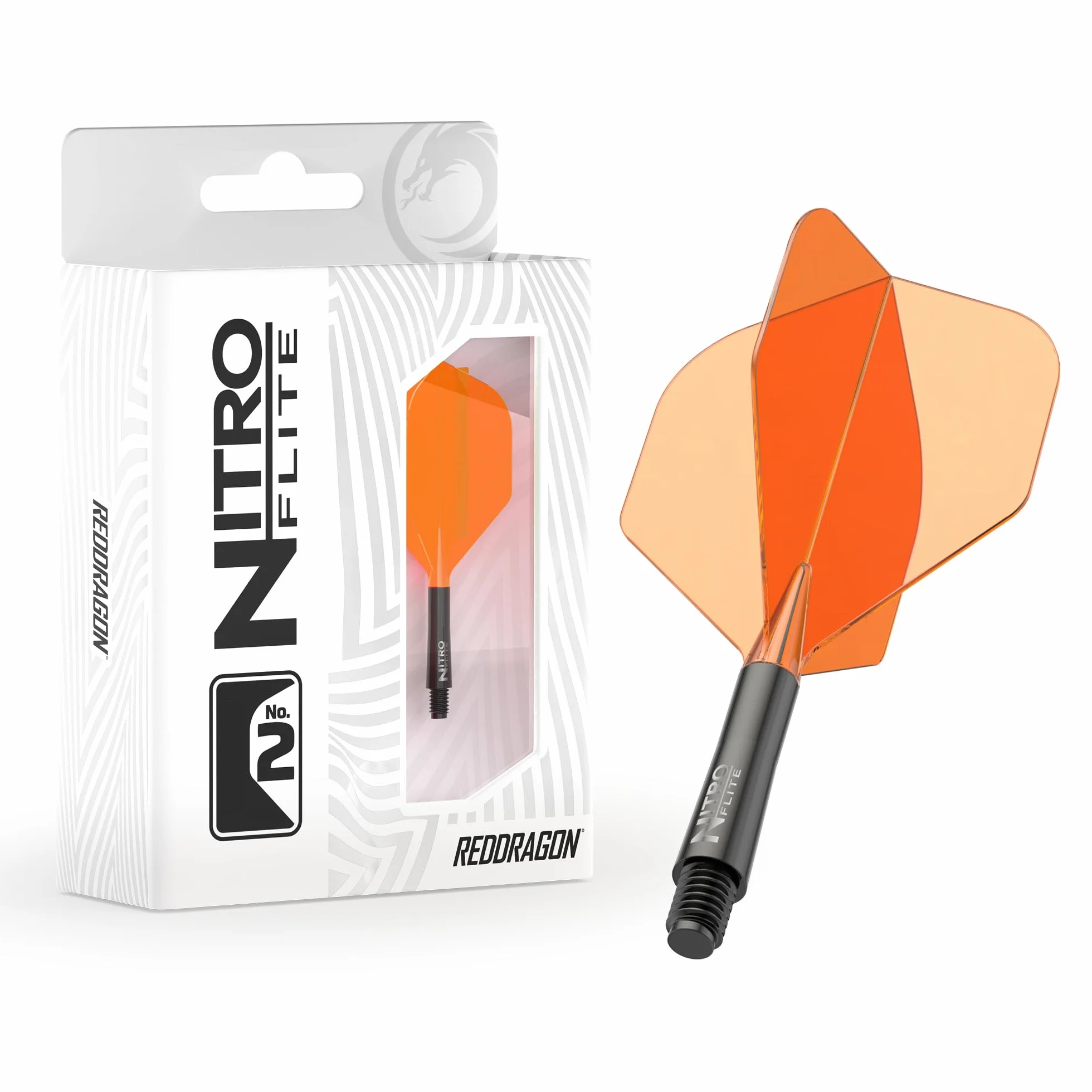 RED DRAGON Darts – Zintegrowany System Lotek i Trzonków Nitro Flite – Kształt i Design Nr. 2 -Dostępny w Rozmiarach Krótkim, Średnim i Długim - Różnorodność kolorów - Profesjonalne akcesoria do rzutek