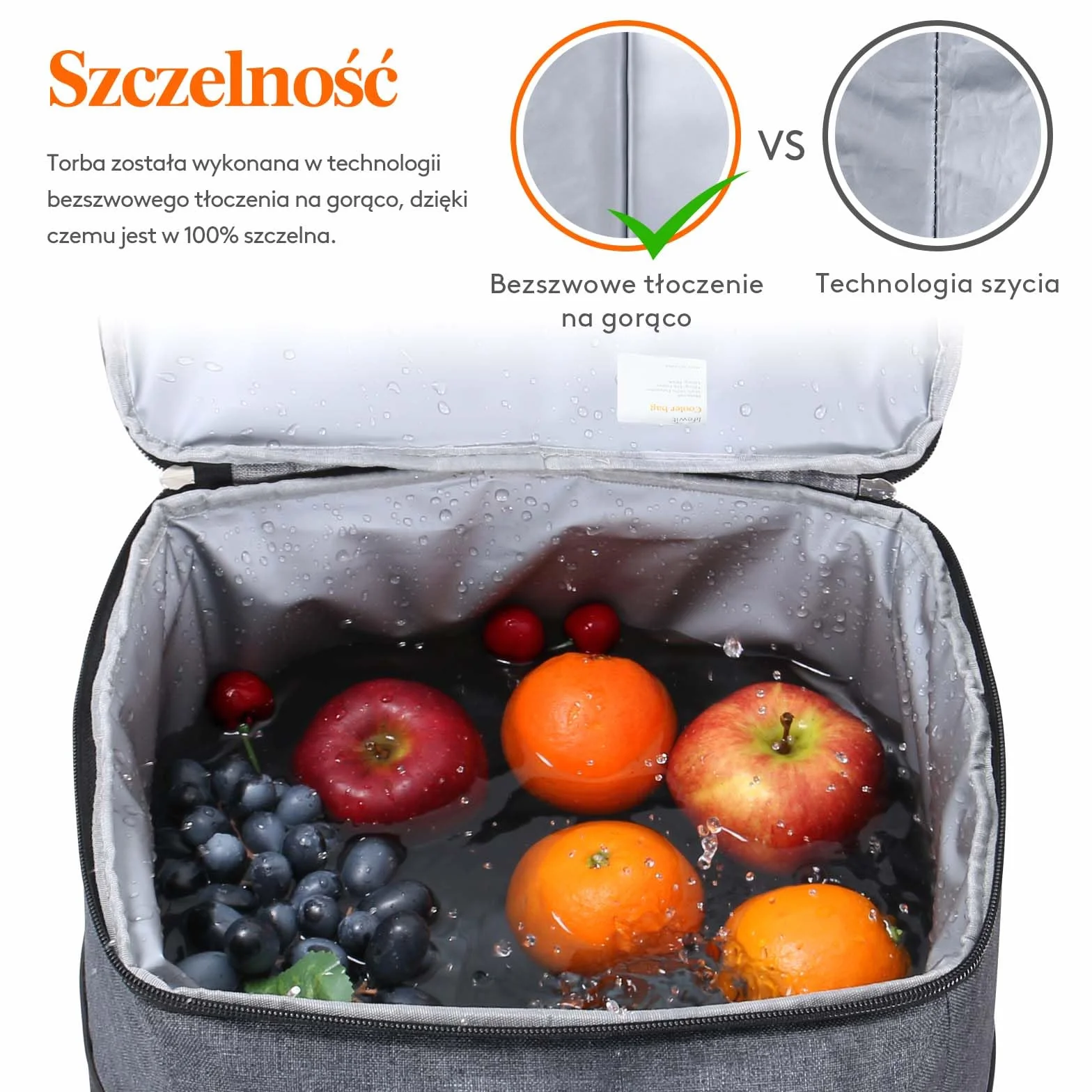 Lifewit Torba Termiczna Na Lunch, Torba Lunchowa Izolowana, Cooler Bag Składana i Izolowana Duża, Lunch Bag Dla Kobiet i Mężczyzn Praca Podróż Piknik