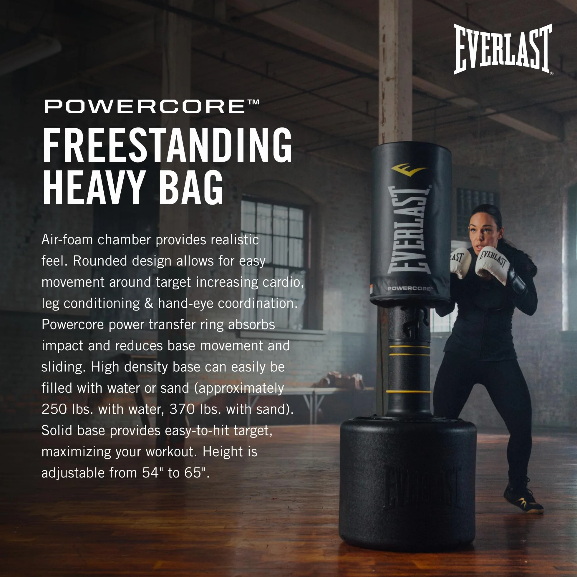 Everlast Wolnostojący worek bokserski Power Core