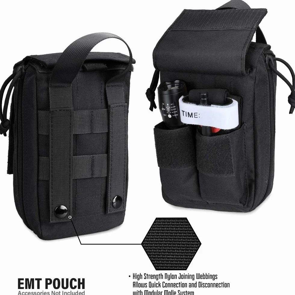 WYNEX Taktyczna torba pierwszej pomocy Molle EMT IFAK organizer medyczny