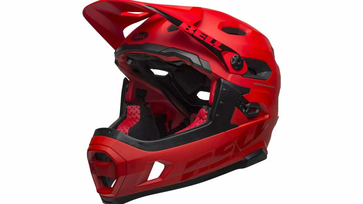 Bell Super DH MIPS kask rowerowy dla dorosłych mat/Gloss Crimson/czarny S