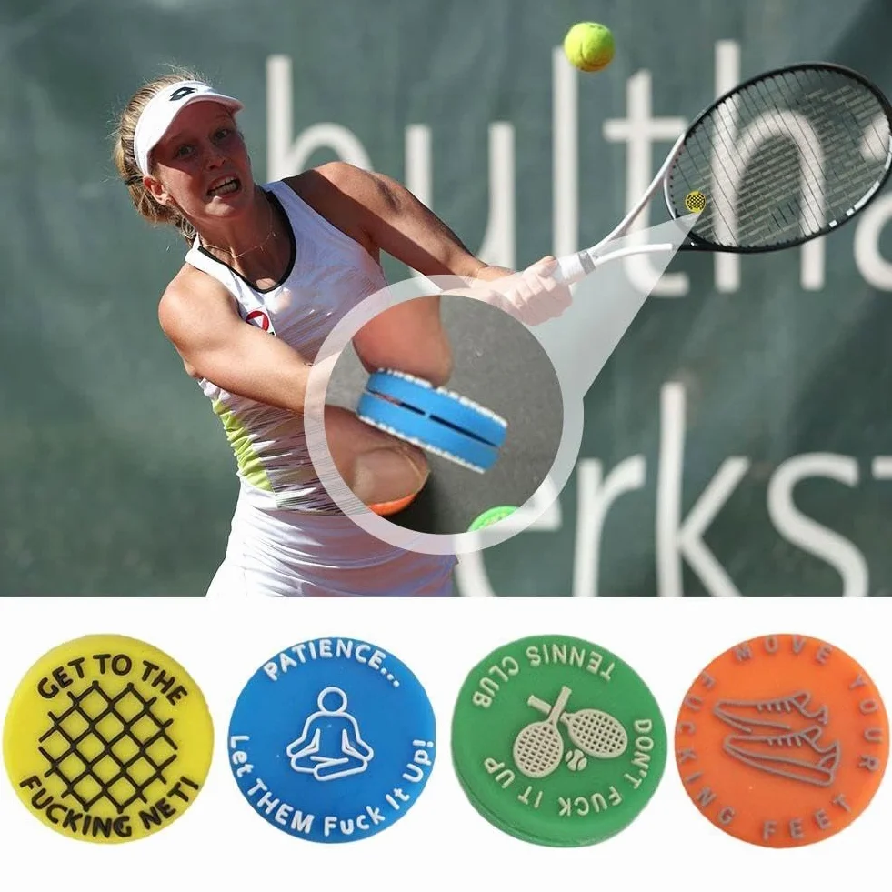 Amortyzator tenisowy, śmieszna rakieta tenisowa amortyzator amortyzator, 2024 pikantne/agresywne przypomnienie o tym, aby zachować G Tennis