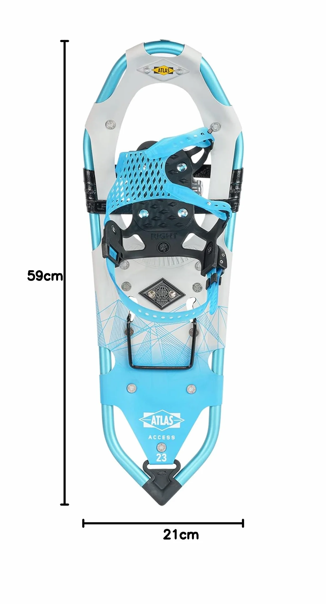 ATLAS rakiety śnieżne Access Elektra W 58 Ice Blue czarne