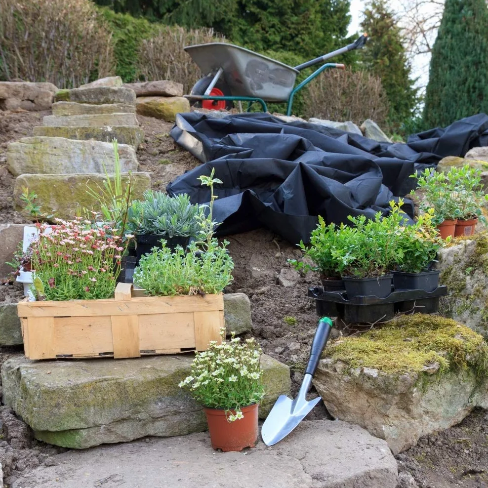 GardenMate – włóknina ogrodowa 2 m x 5 m, 50g/m² – odporna na rozrywanie agrowłóknina ściółkująca – wysoka stabilizacja UV – przepuszczająca wodę – 2 m x 5 m = 10 m²