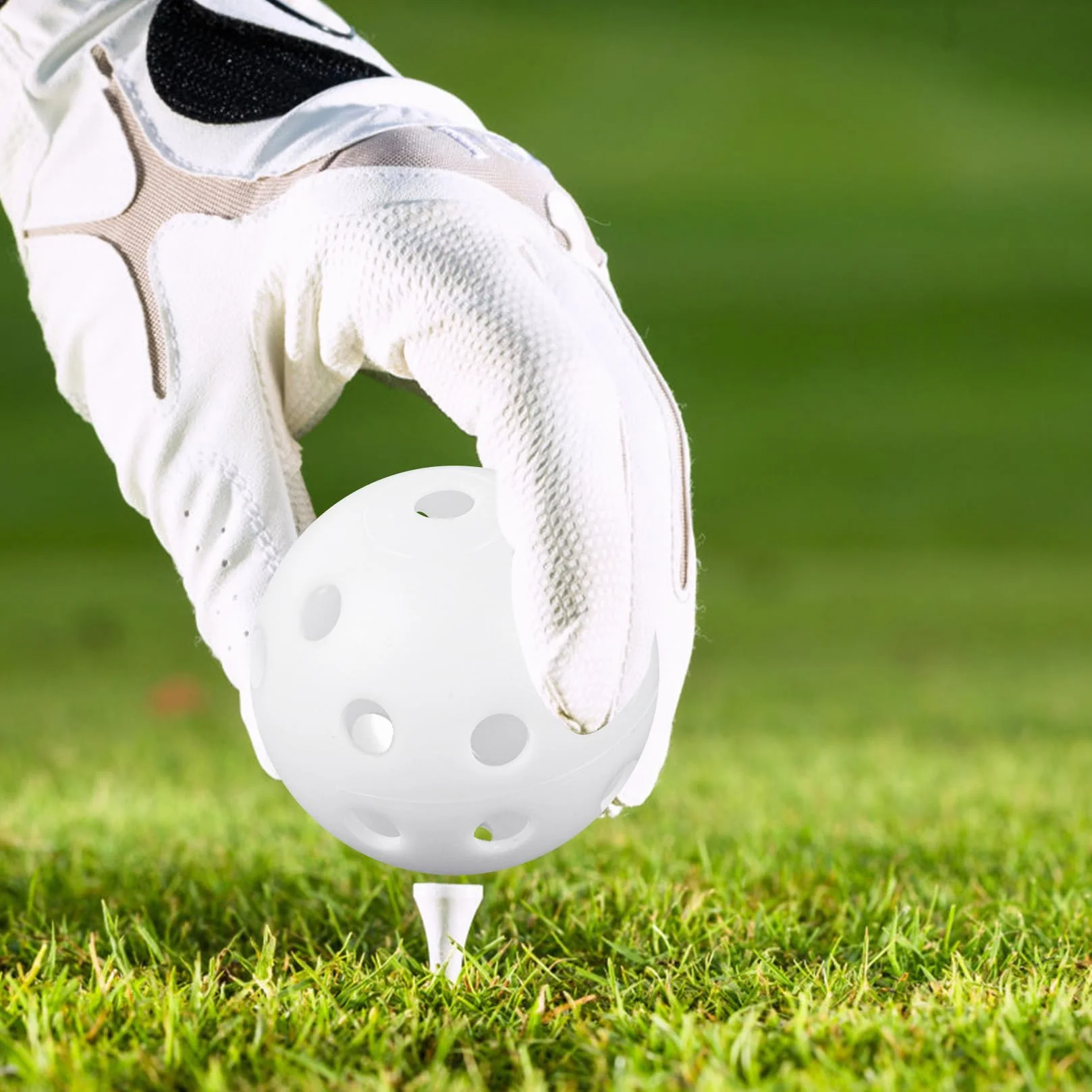 Xiaomoyu 28 sztuk piłek do ćwiczeń golfowych, Air Flow Hollow, 40 mm, tworzywo sztuczne, piłeczki treningowe do gry w golfa do swingu, jazdy samochodem, gry w golfa dla dorosłych