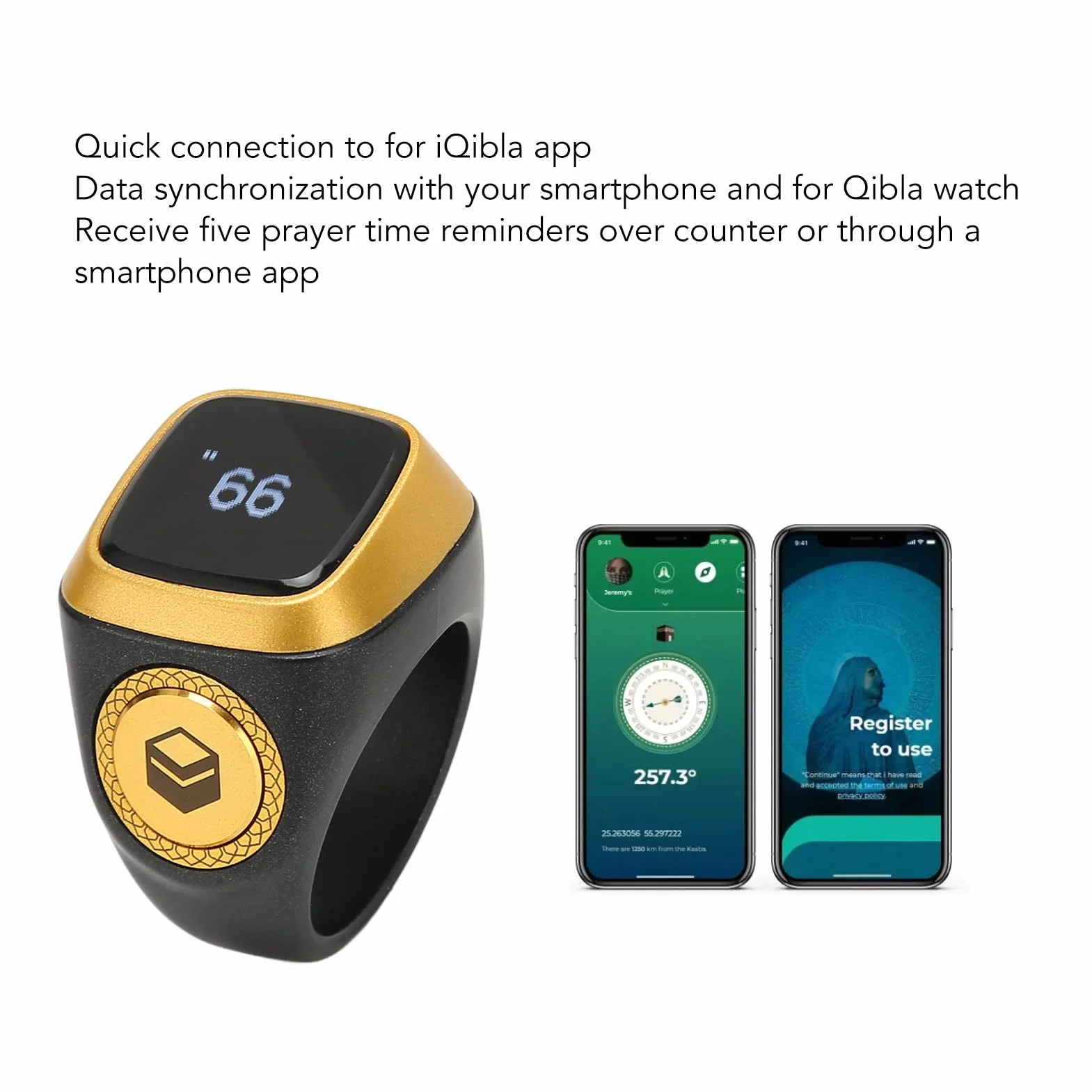 Licznik Palcowy, Cyfrowy Palec Smart Clicker Ring Resetowalny Licznik okrążeń Ręczny Licznik kliknięć z Mini Ekranem LCD do Robienia na Drutach, Szydełkowania, Coachingu,