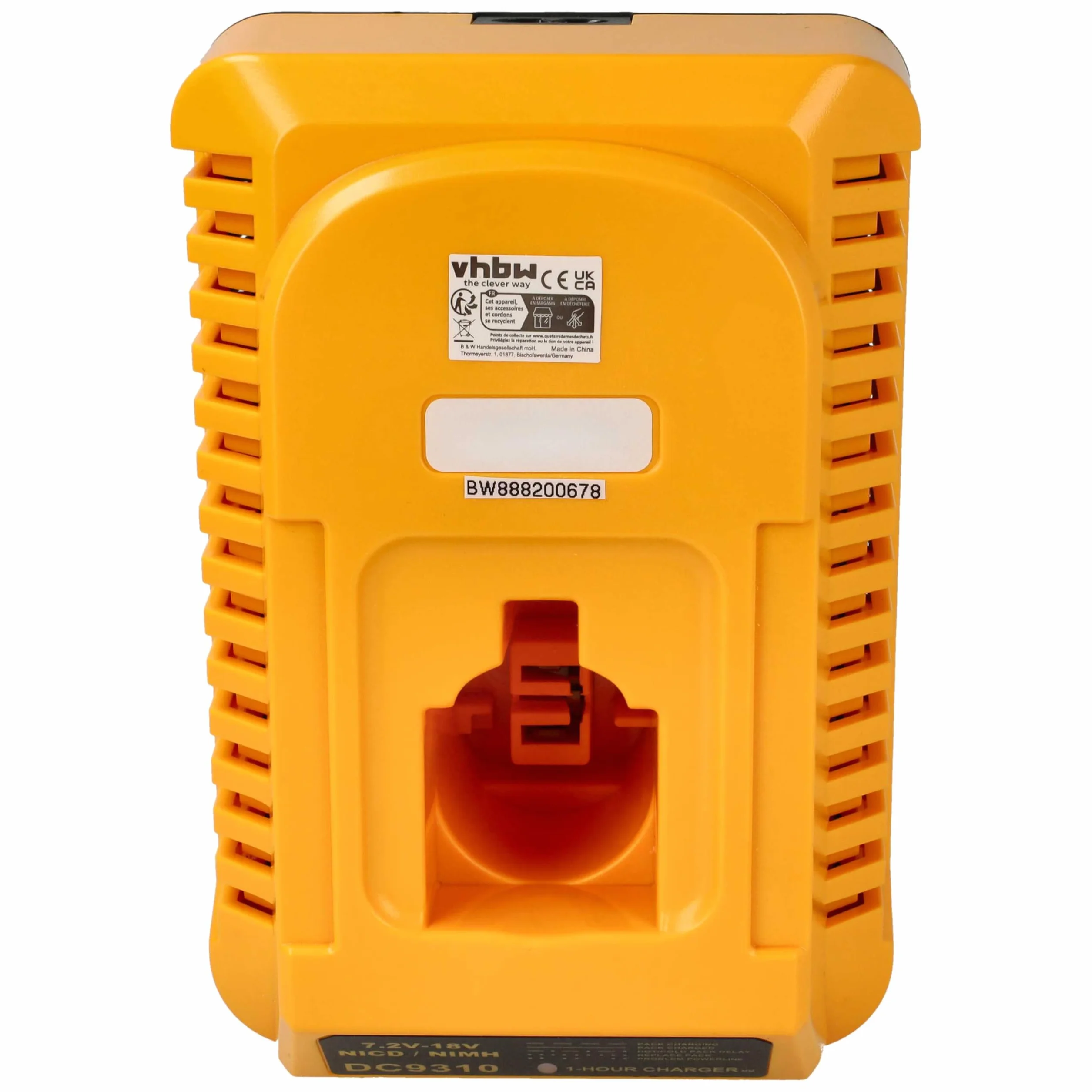 vhbw Ładowarka kompatybilna z narzędziami Dewalt DC9096, DC9144, DC9180, DC9180C z narzędziami NI-Cd, akumulatorami NiMH