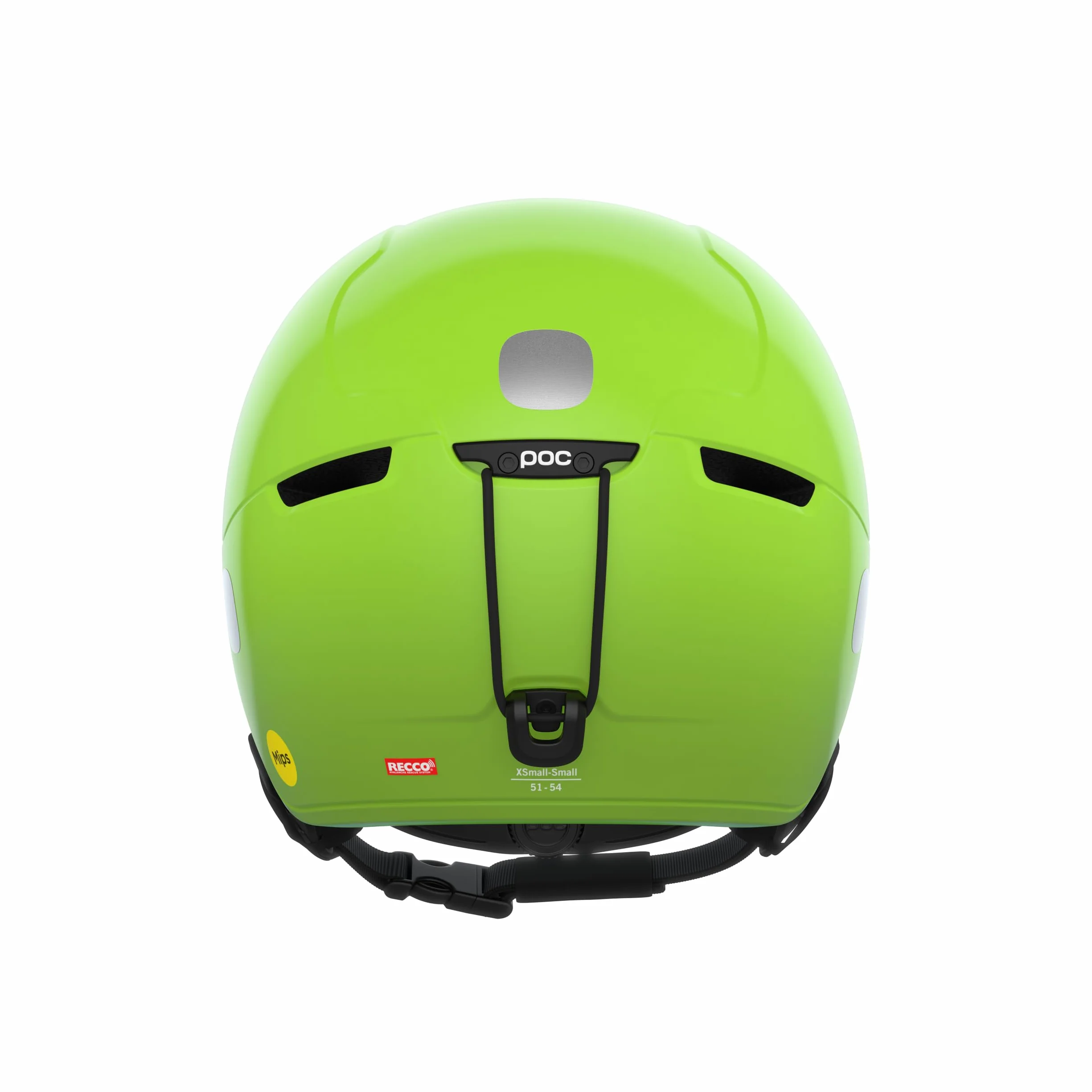 POC POCito Obex MIPS kask narciarski snowboardowy dla dzieci RECCO żółty zielony M-L 55-58 cm