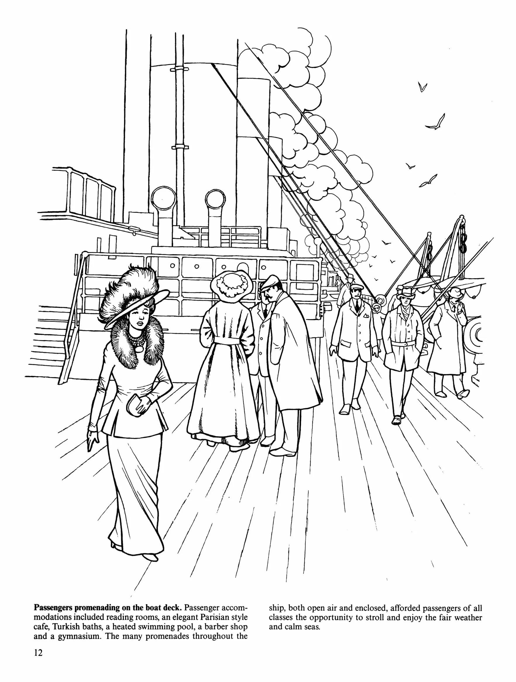 The Titanic Coloring Book