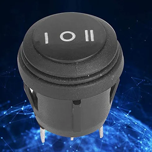 Przełącznik kołyskowy 5 szt., SPST ON/OFF/ON 3-pinowy 3-pozycyjny przełącznik zatrzaskowy 10A/125V 6A/250V wodoodporny mini przełącznik do samochodu łodzi