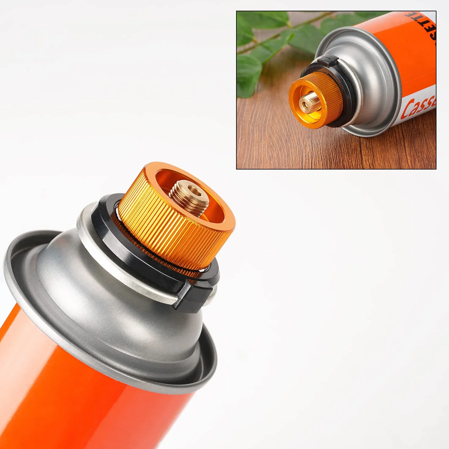 Adapter do kartuszy gazowych, 2 sztuki, adapter do kartuszy gazowych, zestaw adapterów do kuchenki kempingowej, palnika, przyłącza do kuchenki