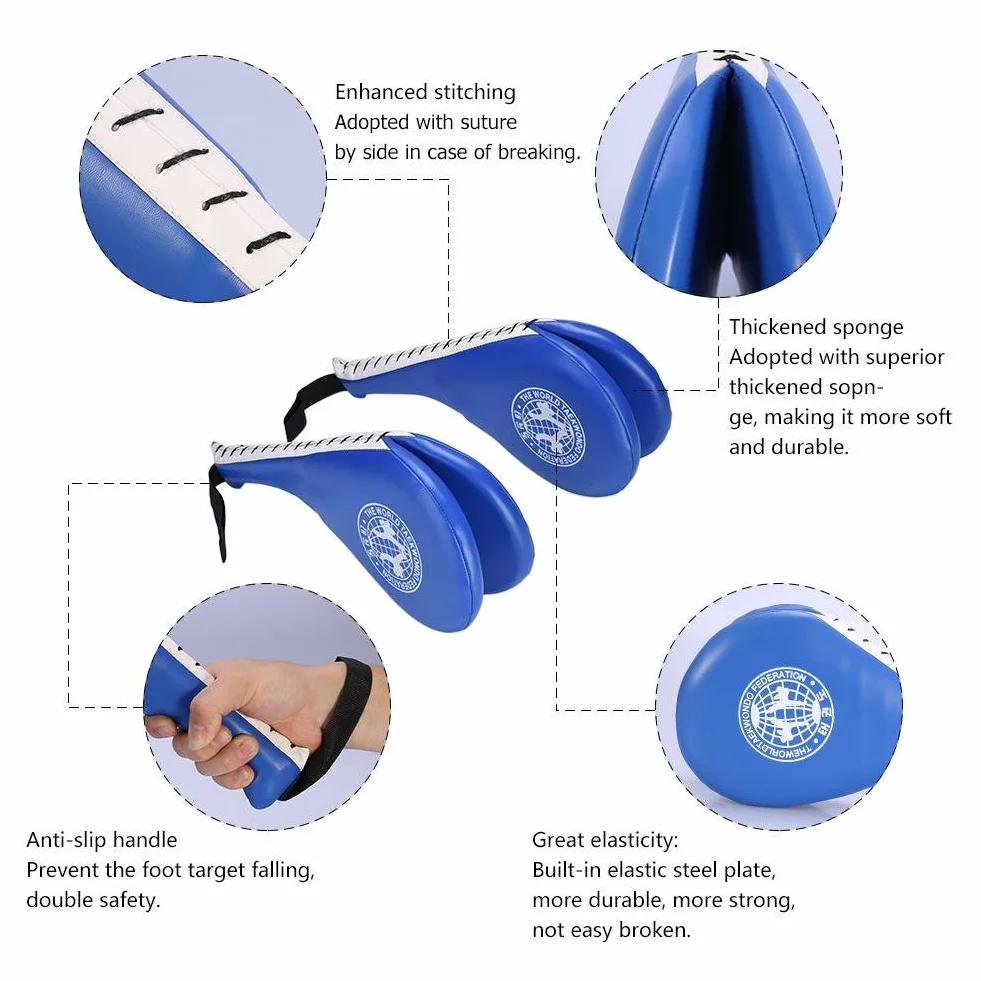 Taekwondo Pads, 1 para kickpadów cel PU trwałe taekwondo kopanie sztuki walki boks taekwondo pad trening