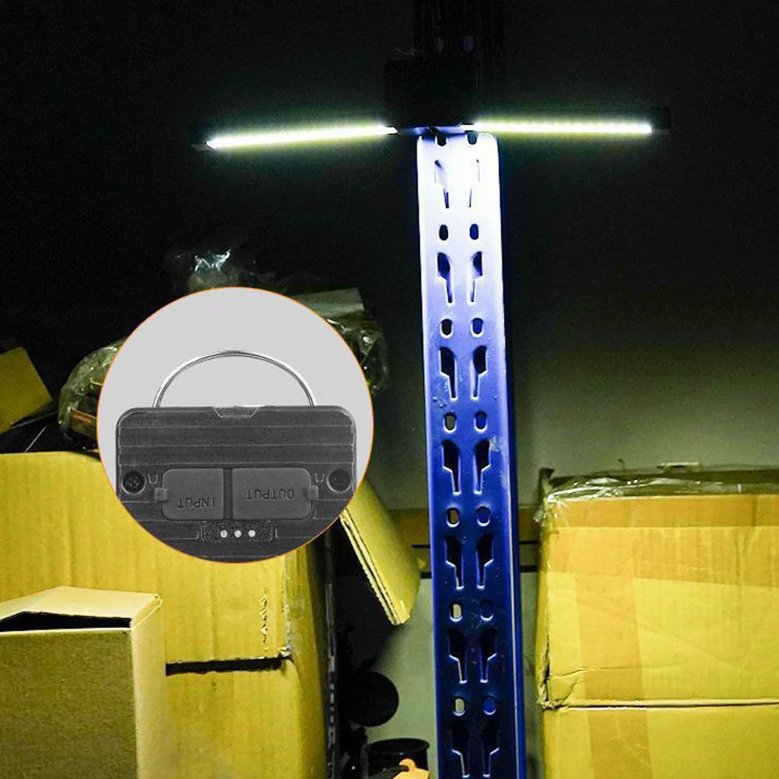 Składana wodoodporna lampa gimnastyczna z haczykami 7 biegów ściemniająca