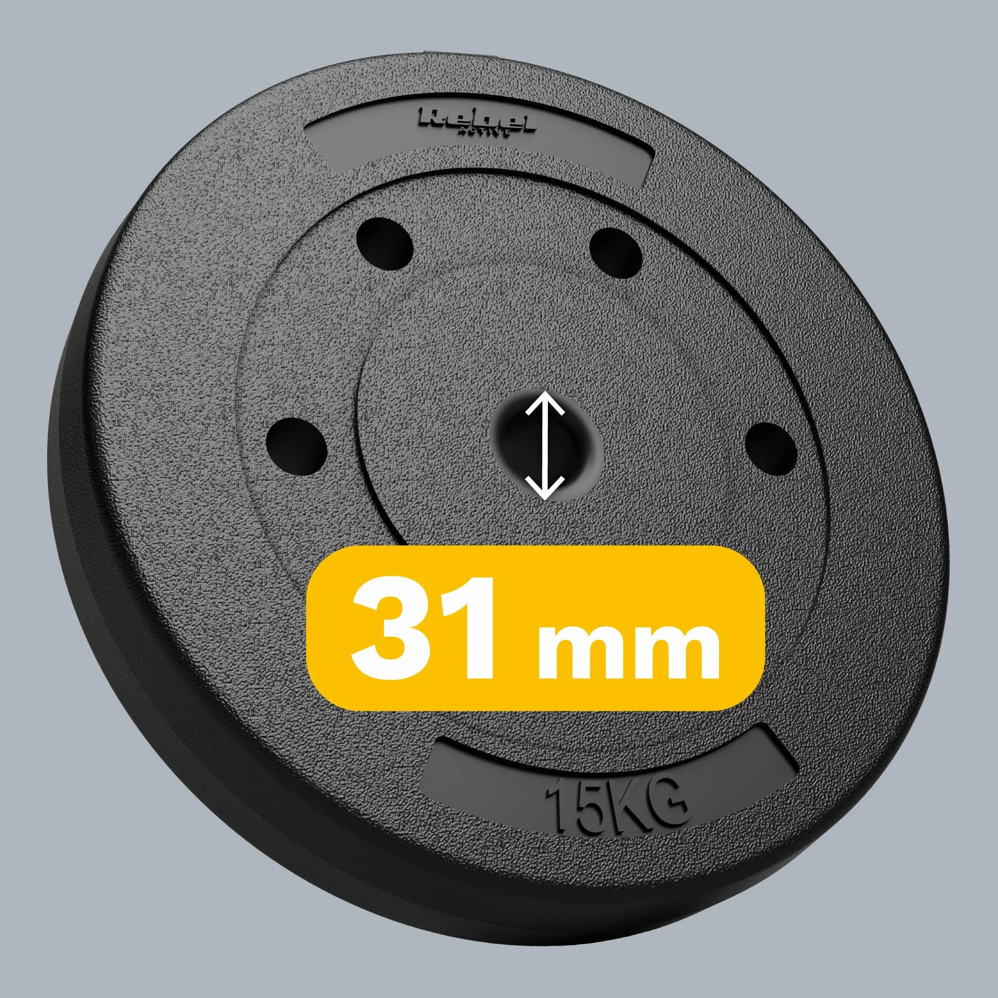 Rebel Electro Obciążenie Bitumiczne Zestaw Obciążeń 2x15kg 30kg 31mm Talerze RBA-2104