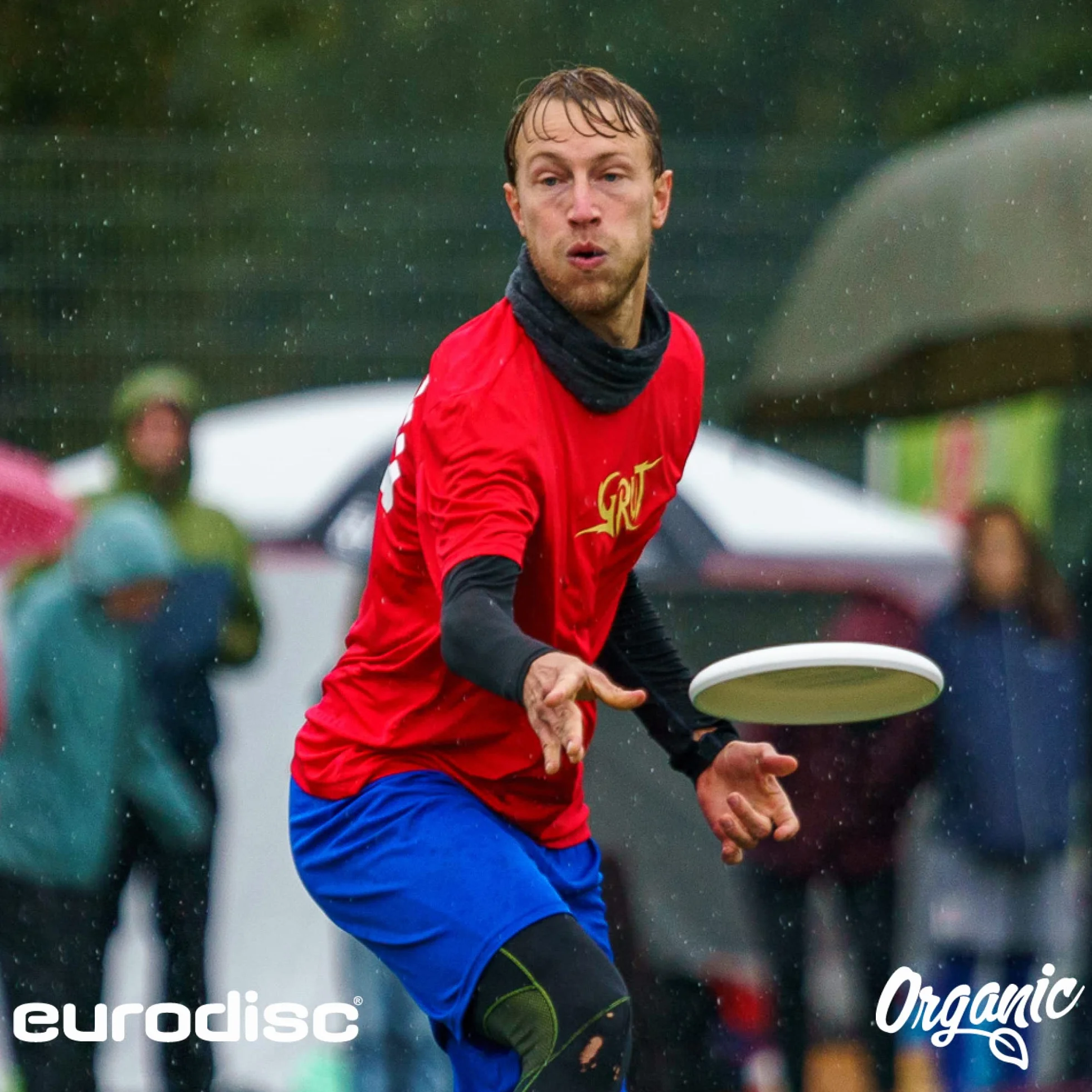 Frisbee Eurodisc 175 g organiczny odporny na zarysowania druk w pełnym kolorze