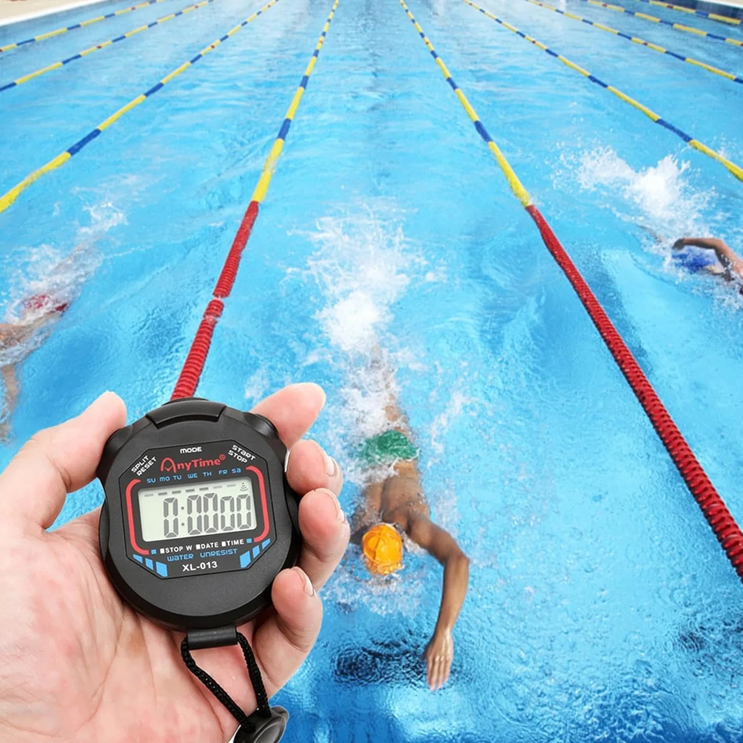 CREADY Stoper Sportowy z Gwizdkiem Czasomierz Do Piłki Nożnej Pływania Lekkoatletyki