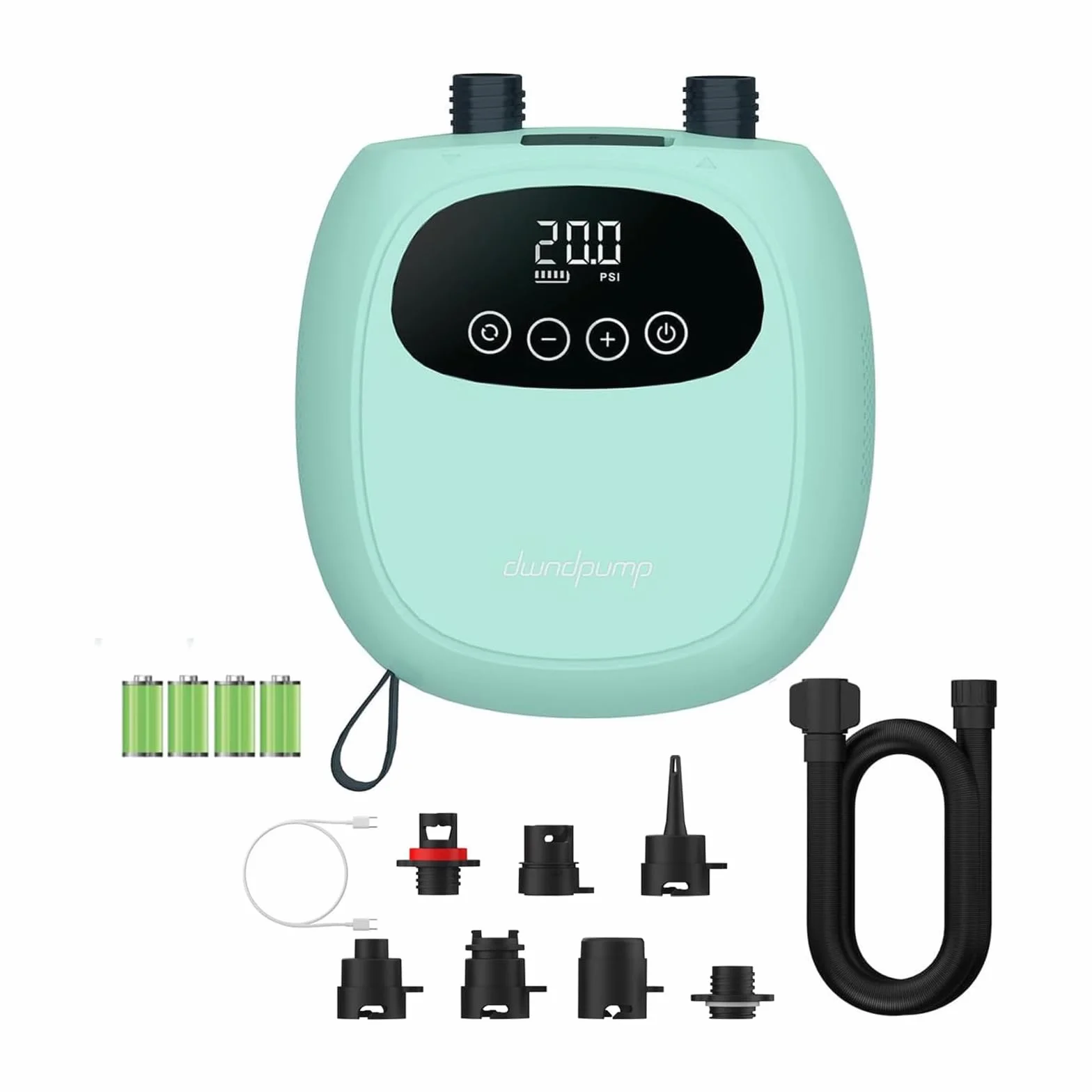 dwndpump Pompka SUP, Pompe électrique pour paddle board, rechargeable 20 PSI pour SUP, gonflage et dégonflage à deux niveaux, pompe électrique pour kayaks, ailes à vent, SUP