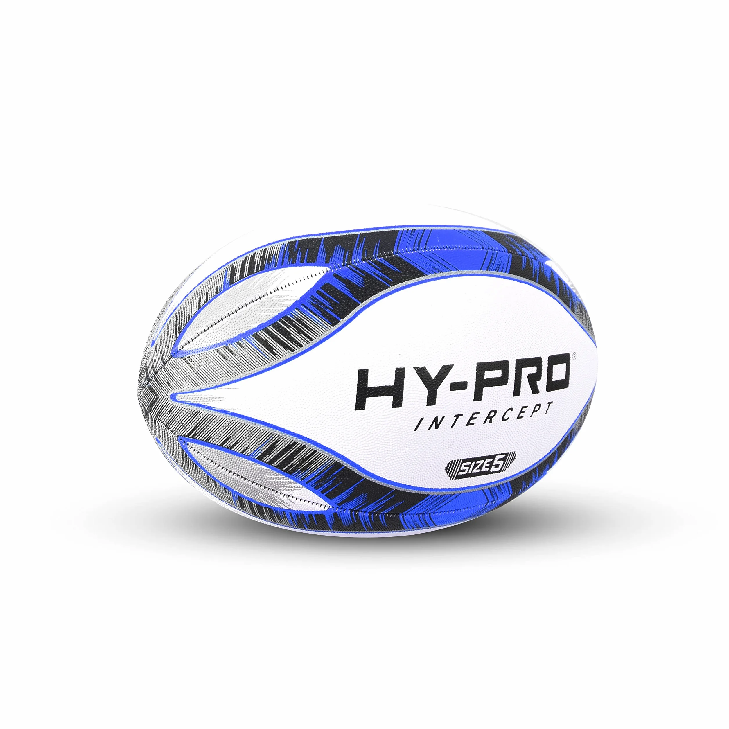 Hy-Pro Intercept piłka do rugby rozmiar 5 – piłka do rugby z wysokiej jakości gumy z wypustkami – trwała piłka treningowa do klubów i gier rekreacyjnych.