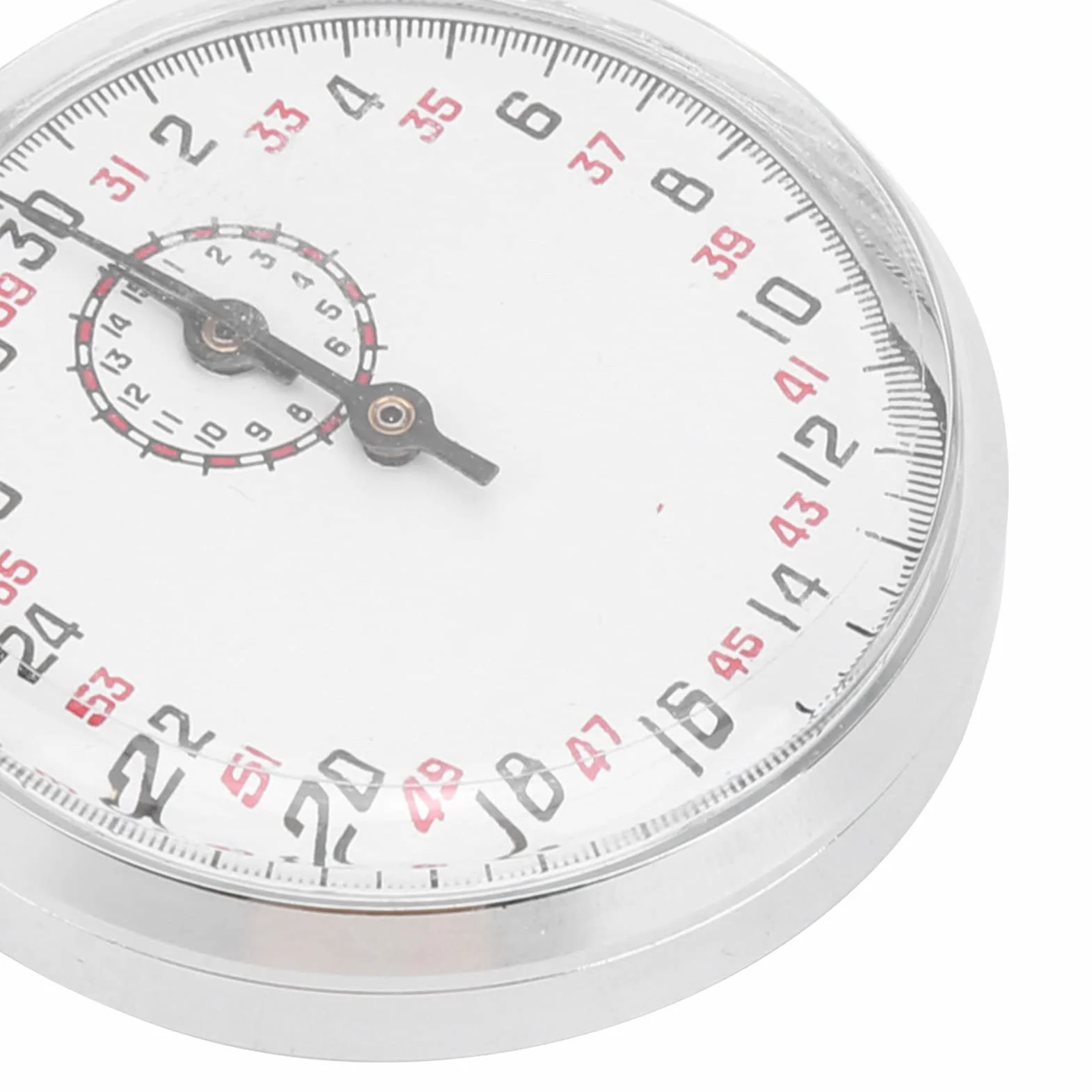 Mechaniczny Stoper Sportowy Ze Stali Nierdzewnej Chronograf Timer Przenośny Minutnik
